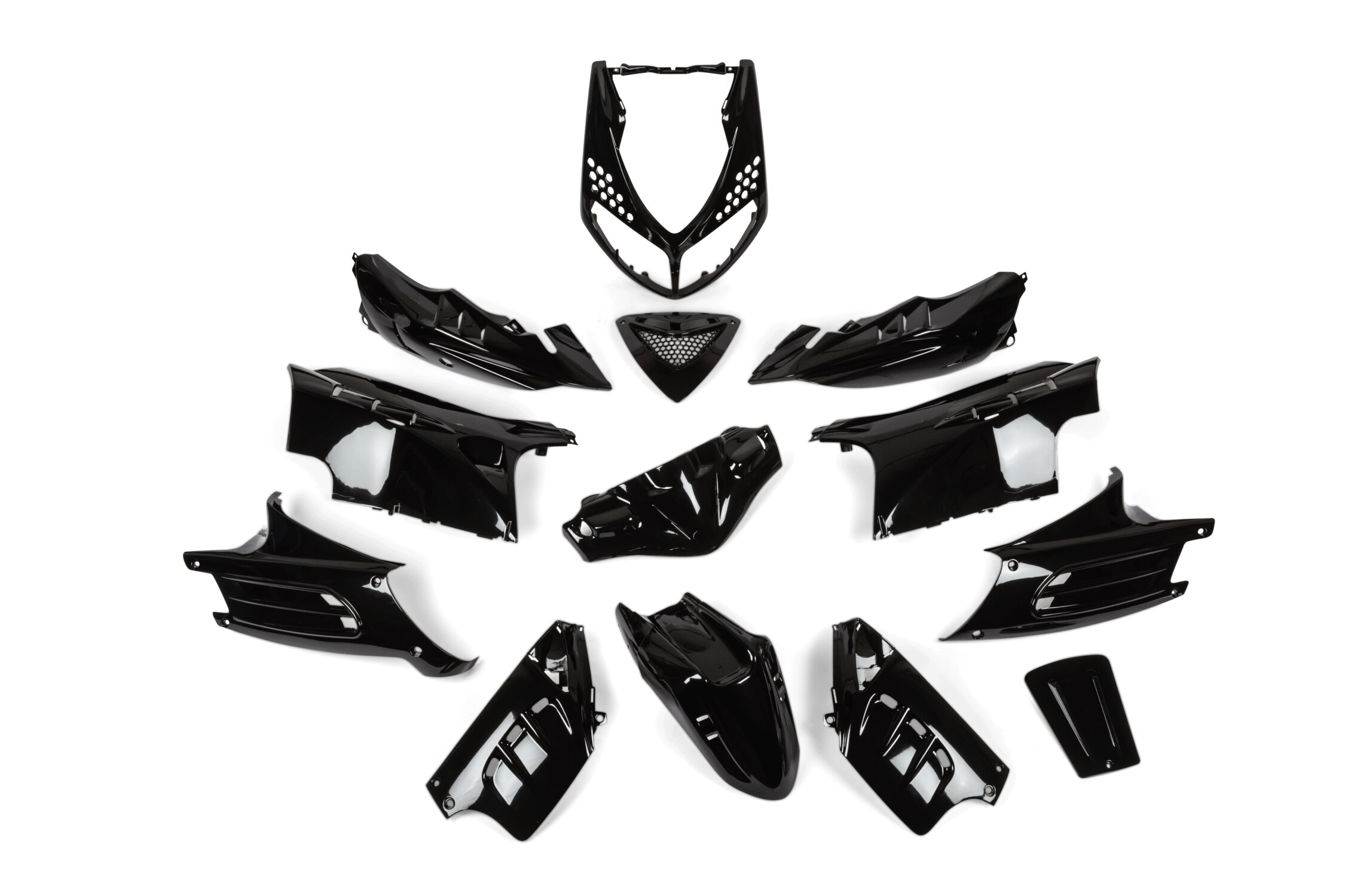 Image of Verkleidungskit 13 Teile STR8 schwarz Peugeot Speedfight 2