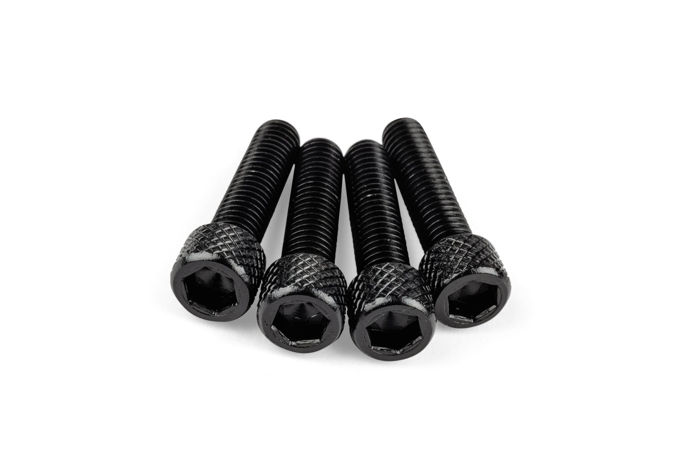 Image of Schraubensatz Einlass M6x25mm Alu Schwarz (x4)
