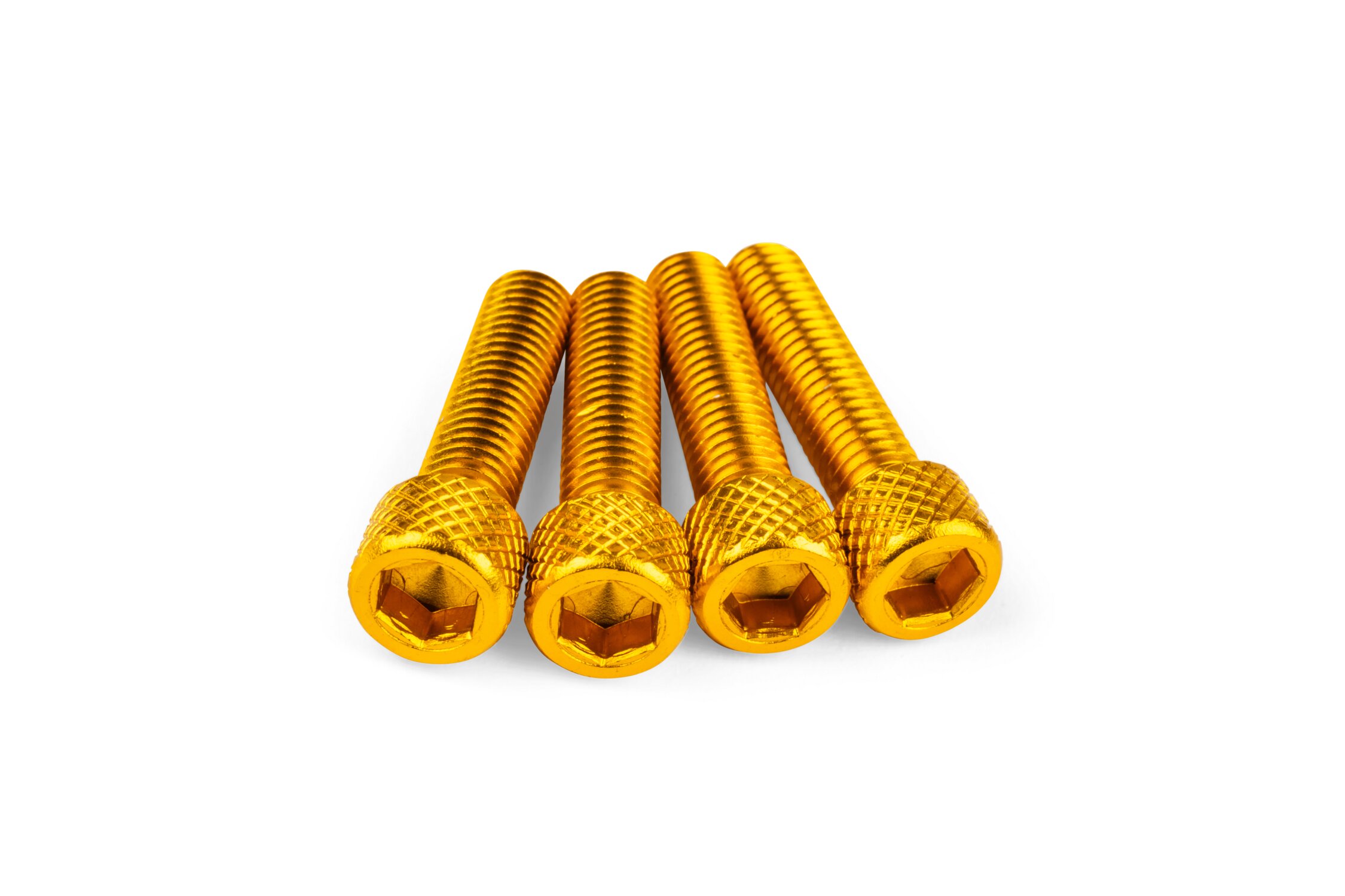 Image of Schraubensatz Einlass M6x25mm Alu Gold (x4)