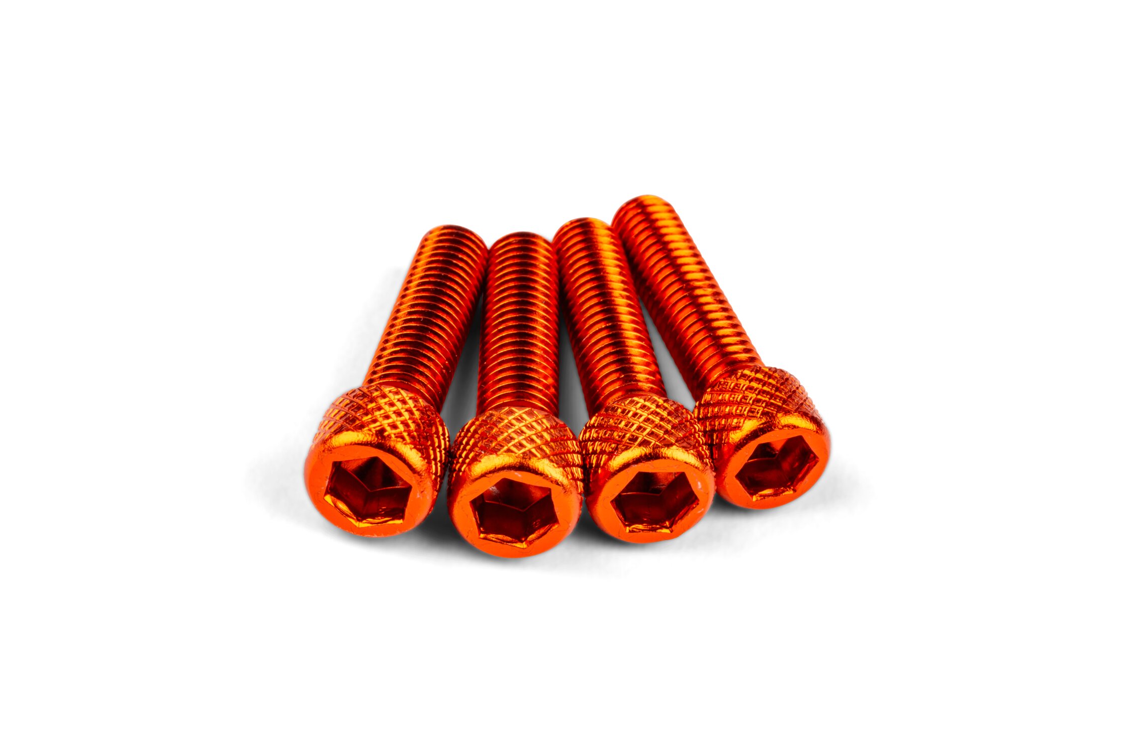 Image of Schraubensatz Einlass M6x25mm Alu Orange (x4)