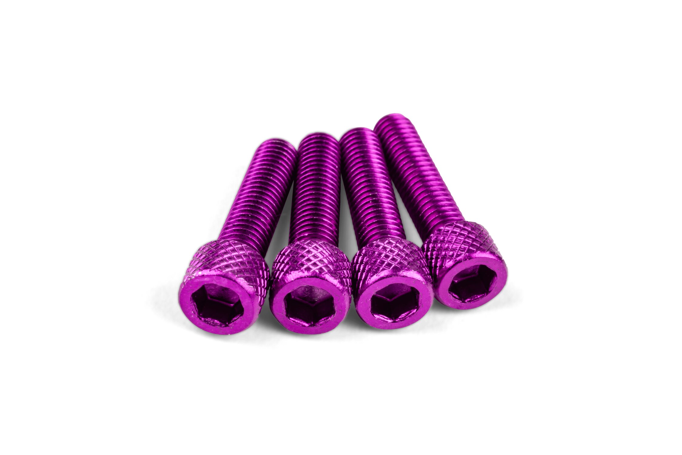 Image of Schraubensatz Einlass M6x25mm Alu Lila (x4)