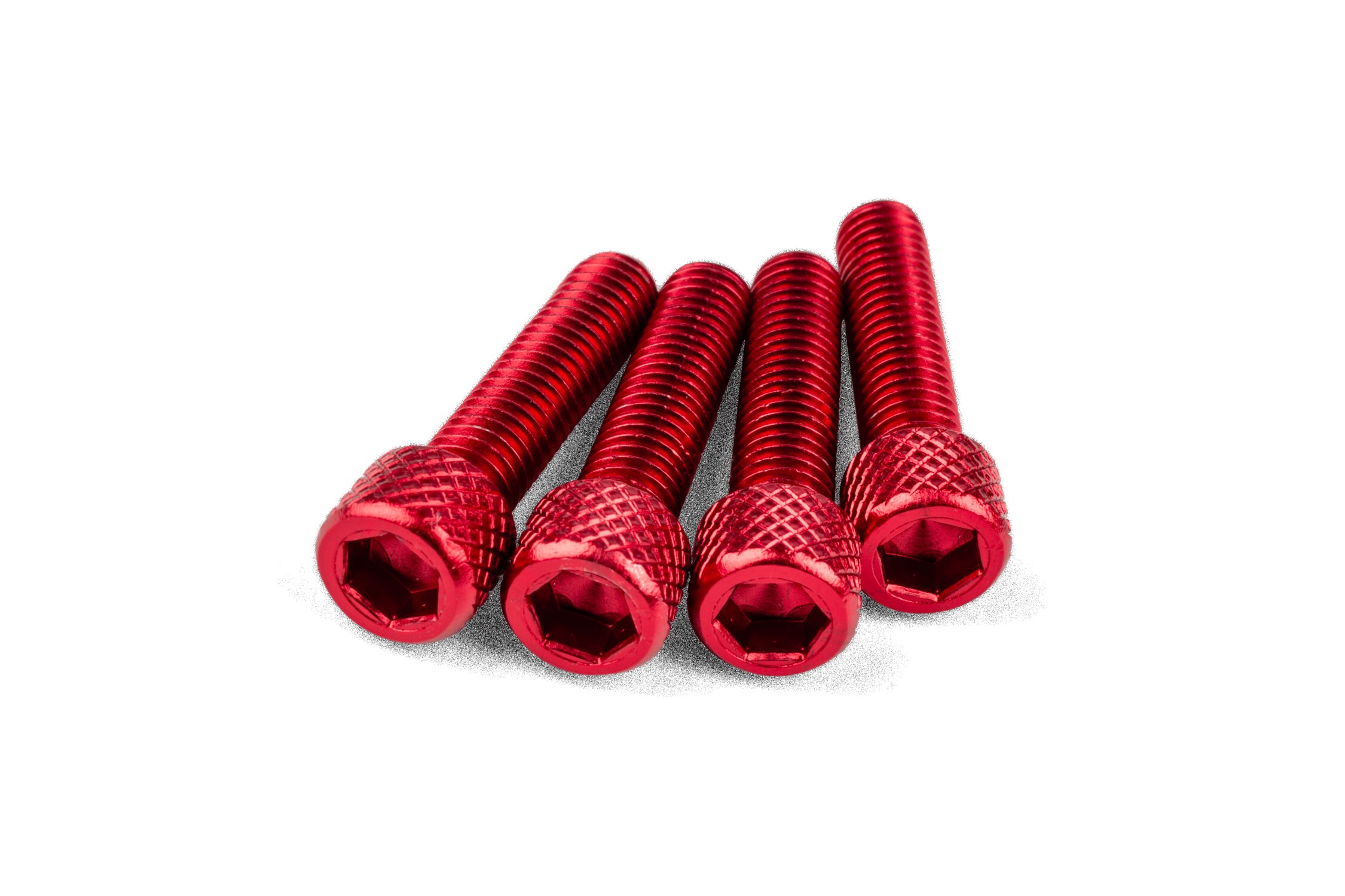 Image of Schraubensatz Einlass M6x25mm Alu Rot (x4)