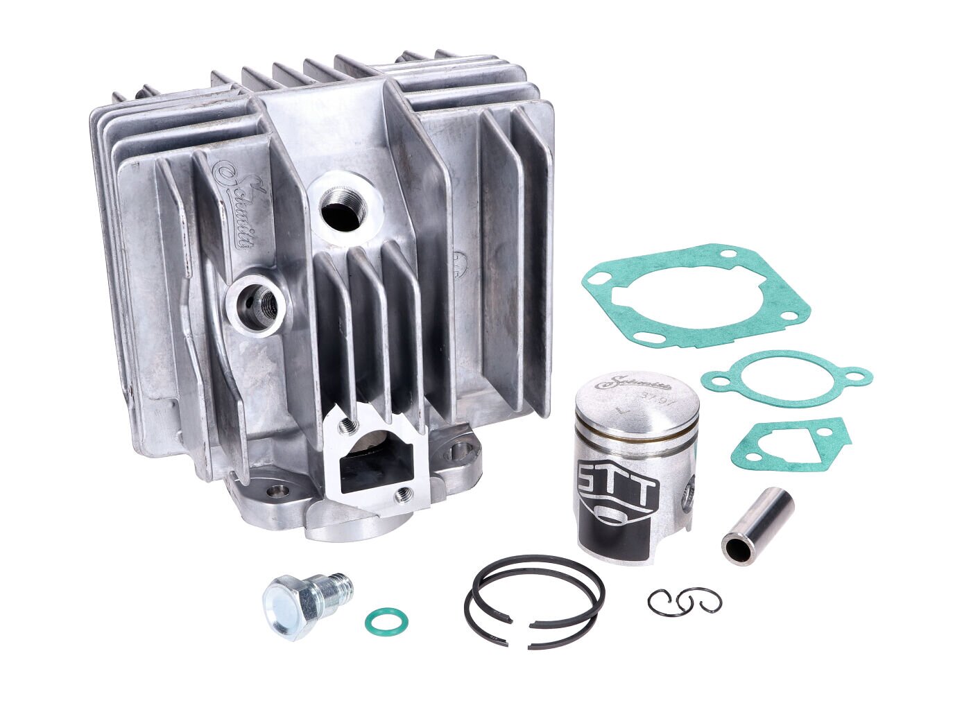 Image of Zylinder Kit Schmitt 50cc 44mm Hub Mokick Sachs 504 / 505 / Hercules Prima