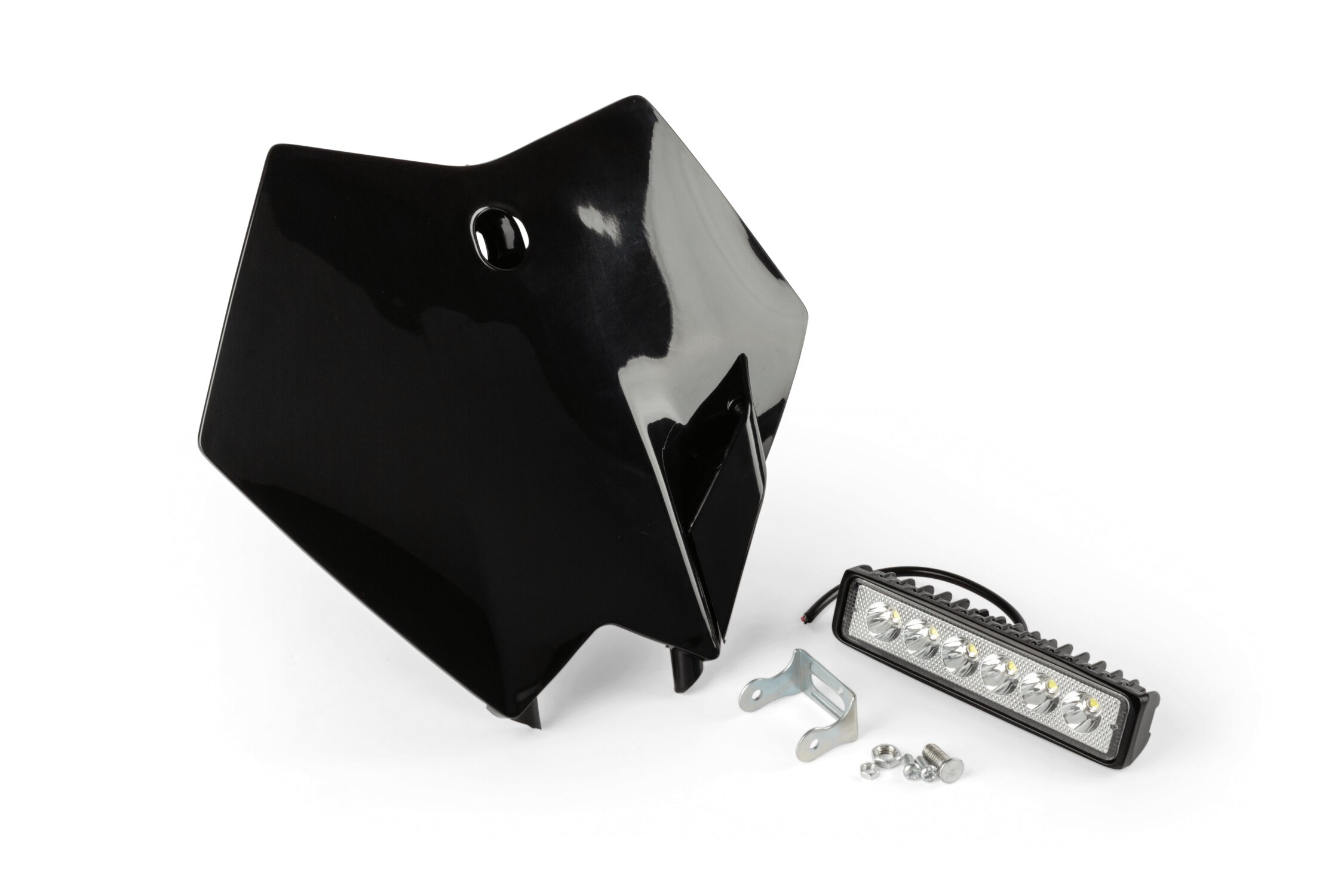 Image of Startnummerntafel KTM schwarz mit Lampe