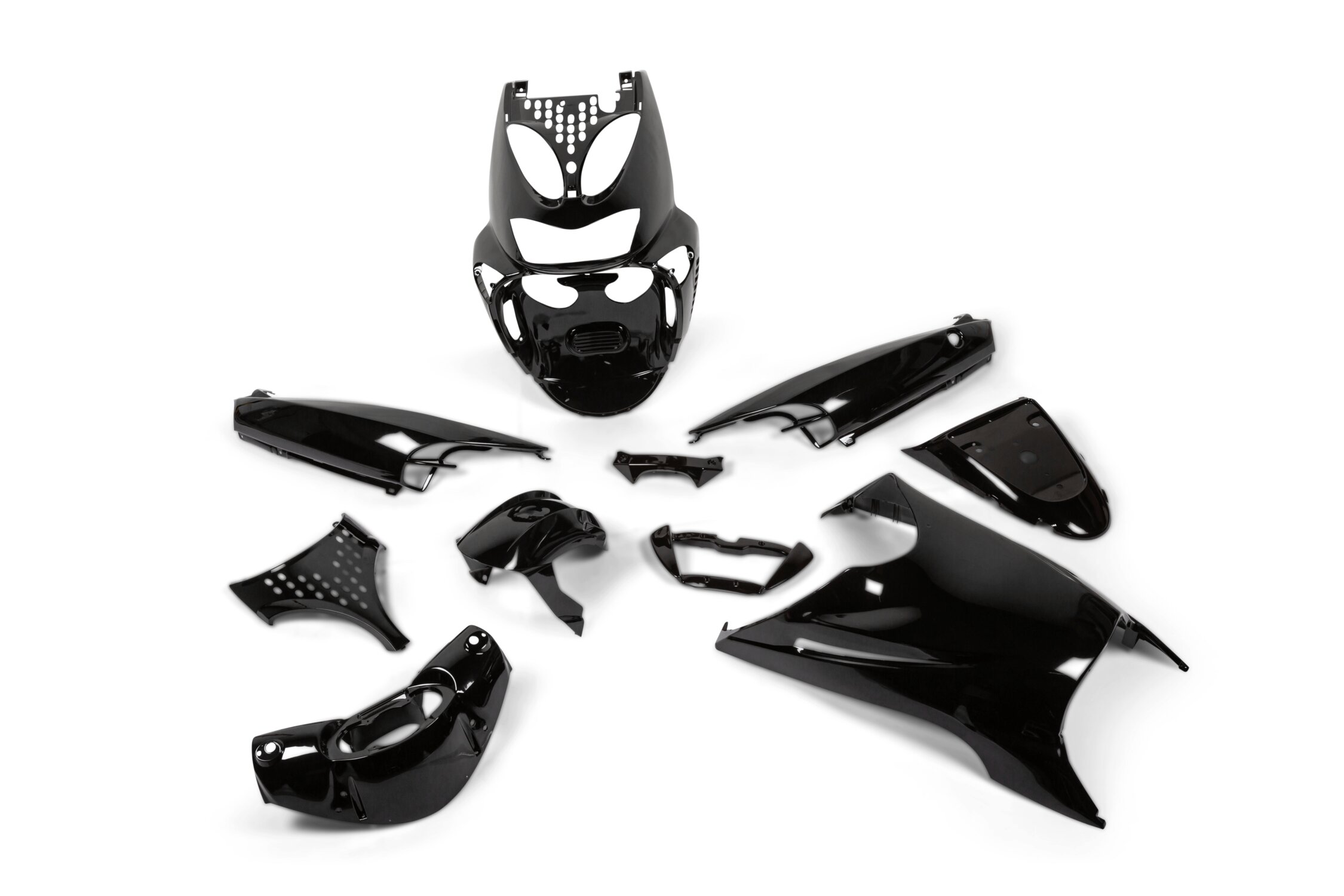 Image of Verkleidungskit 11 Teile Aprilia SR50 bis 2010 Schwarz