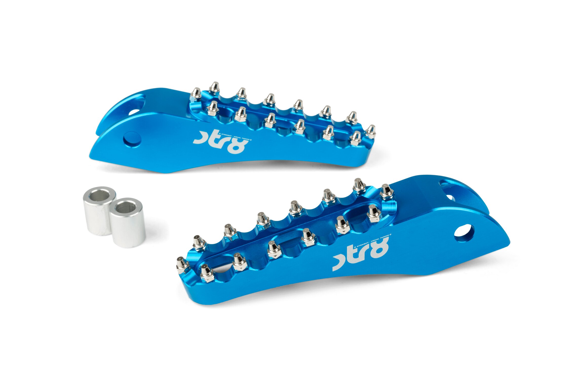 Image of Sozius Fußrasten STR8 MX Evo Rieju MRT CNC Blau (Set)