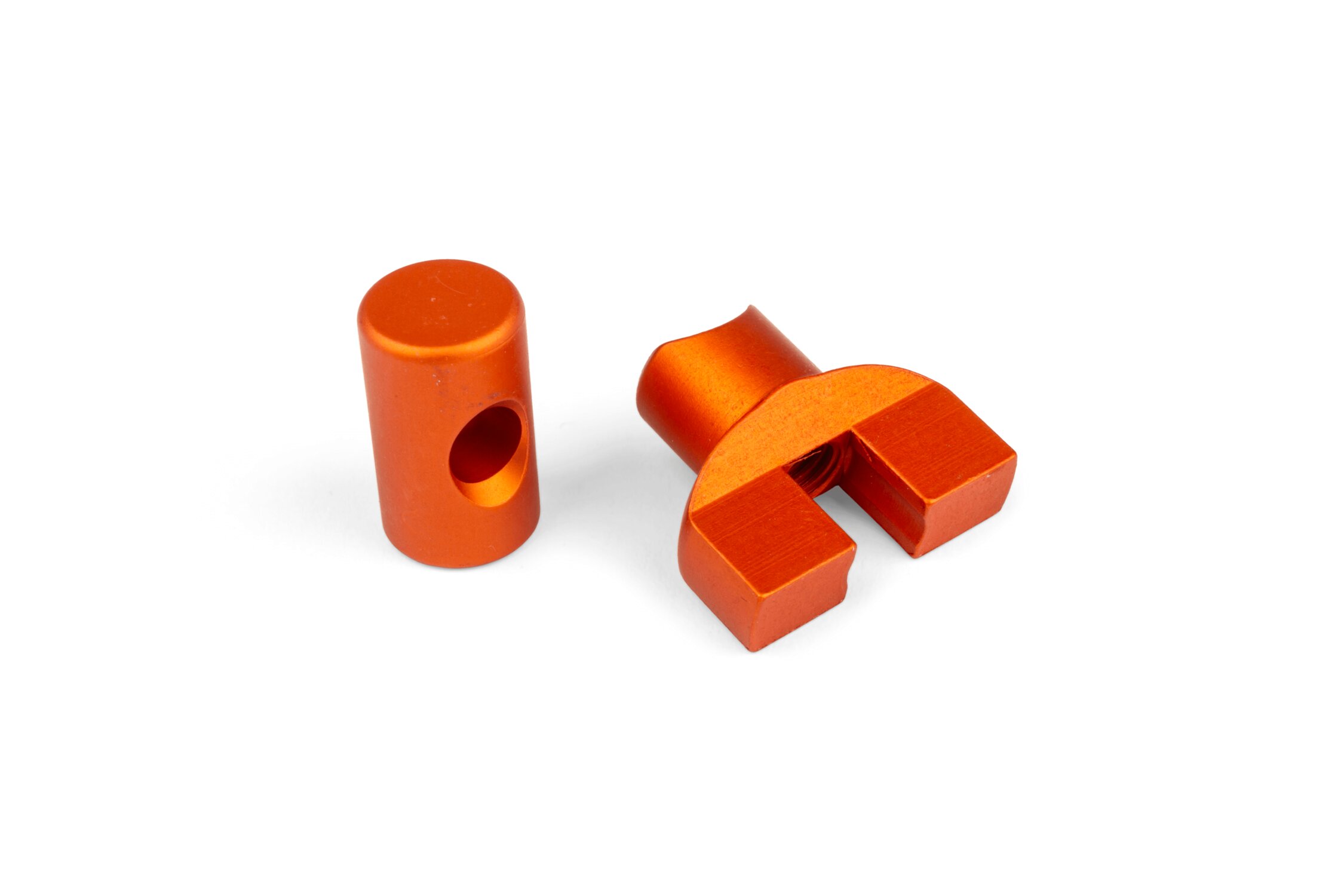 Image of Bremszug Einsteller Set M6 Alu Orange