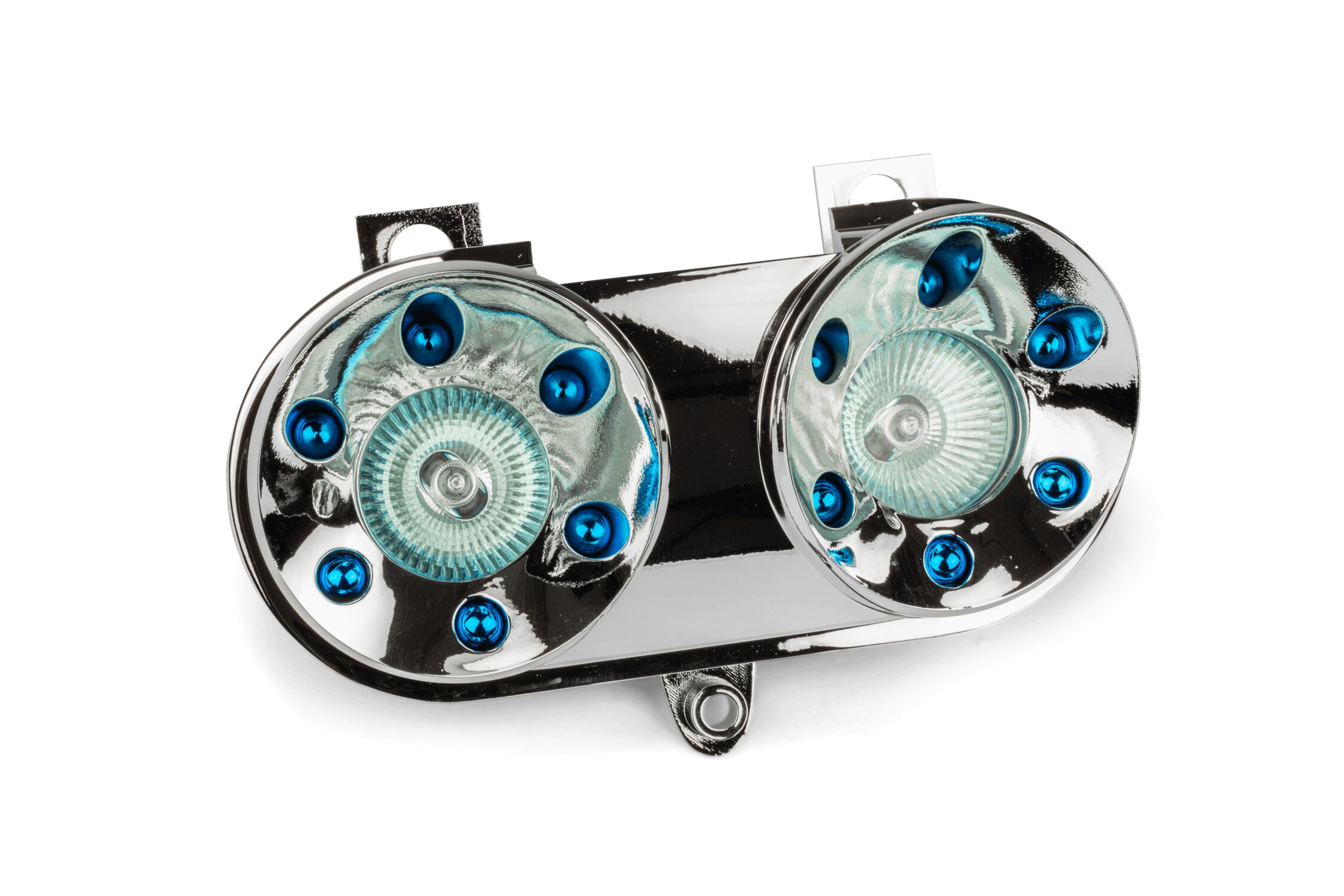 Image of Scheinwerfer mit Doppeloptik Yamaha Spy verchromt