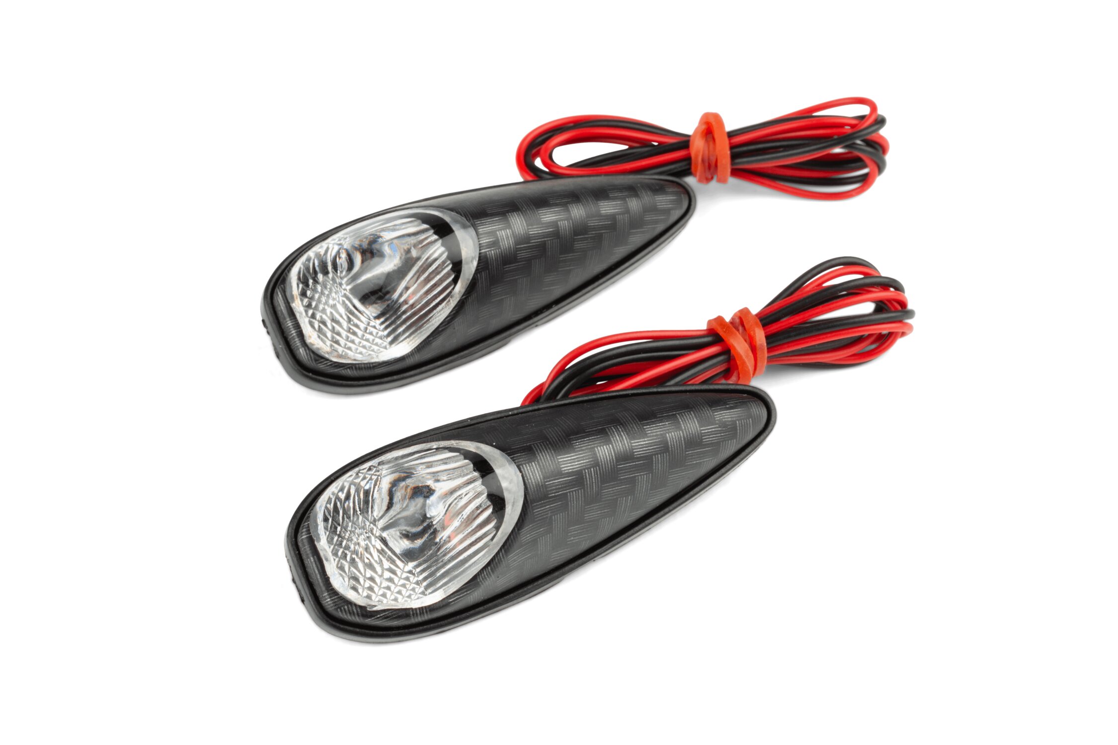 Image of Blinker Custom Klarglas zum aufkleben Gehäuse carbon