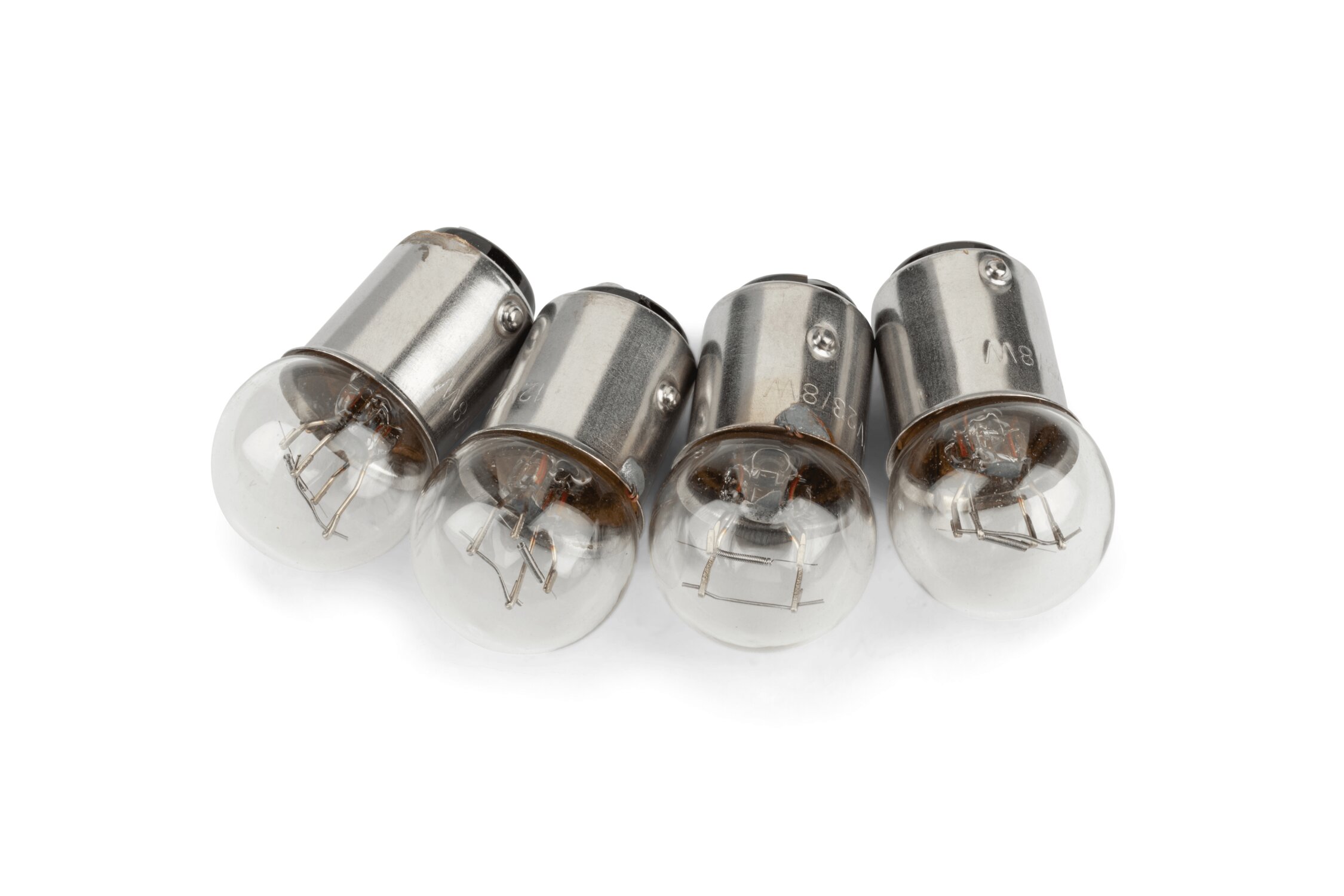 Image of Glühbirne (x4) 12V - 23/8W BAY15D (P23/8W) weiß