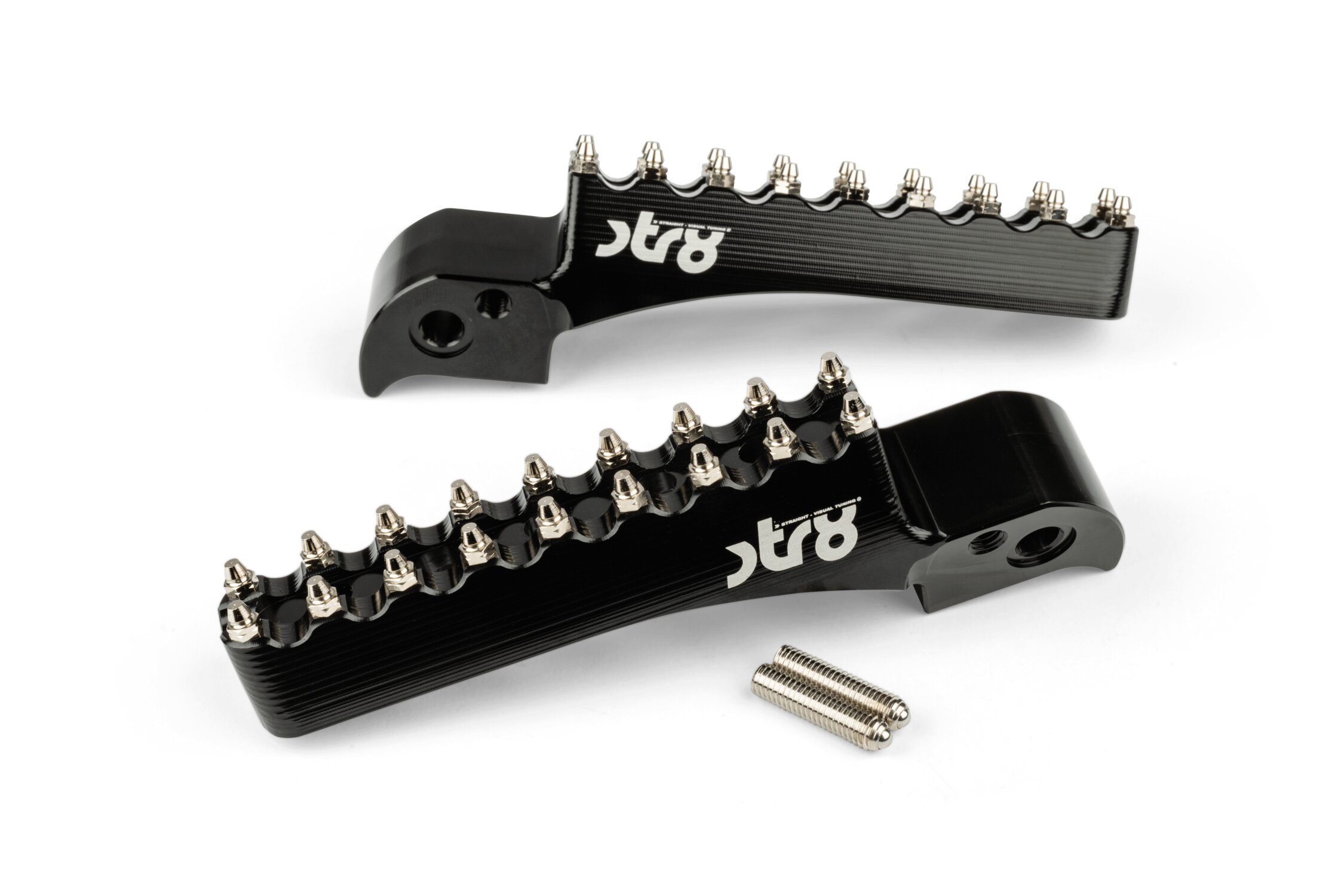 Image of Sozius Fußrasten STR8 MX Evo Beta RR 50 -2021 CNC Schwarz