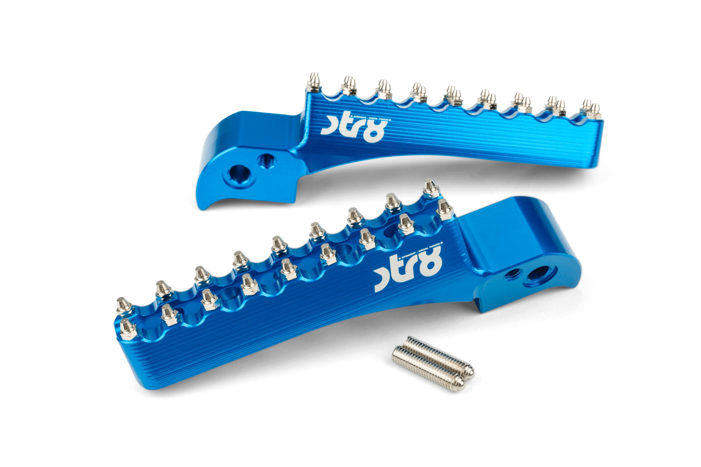 Image of Sozius Fußrasten STR8 MX Evo Beta RR 50 -2021 CNC Blau (Set)