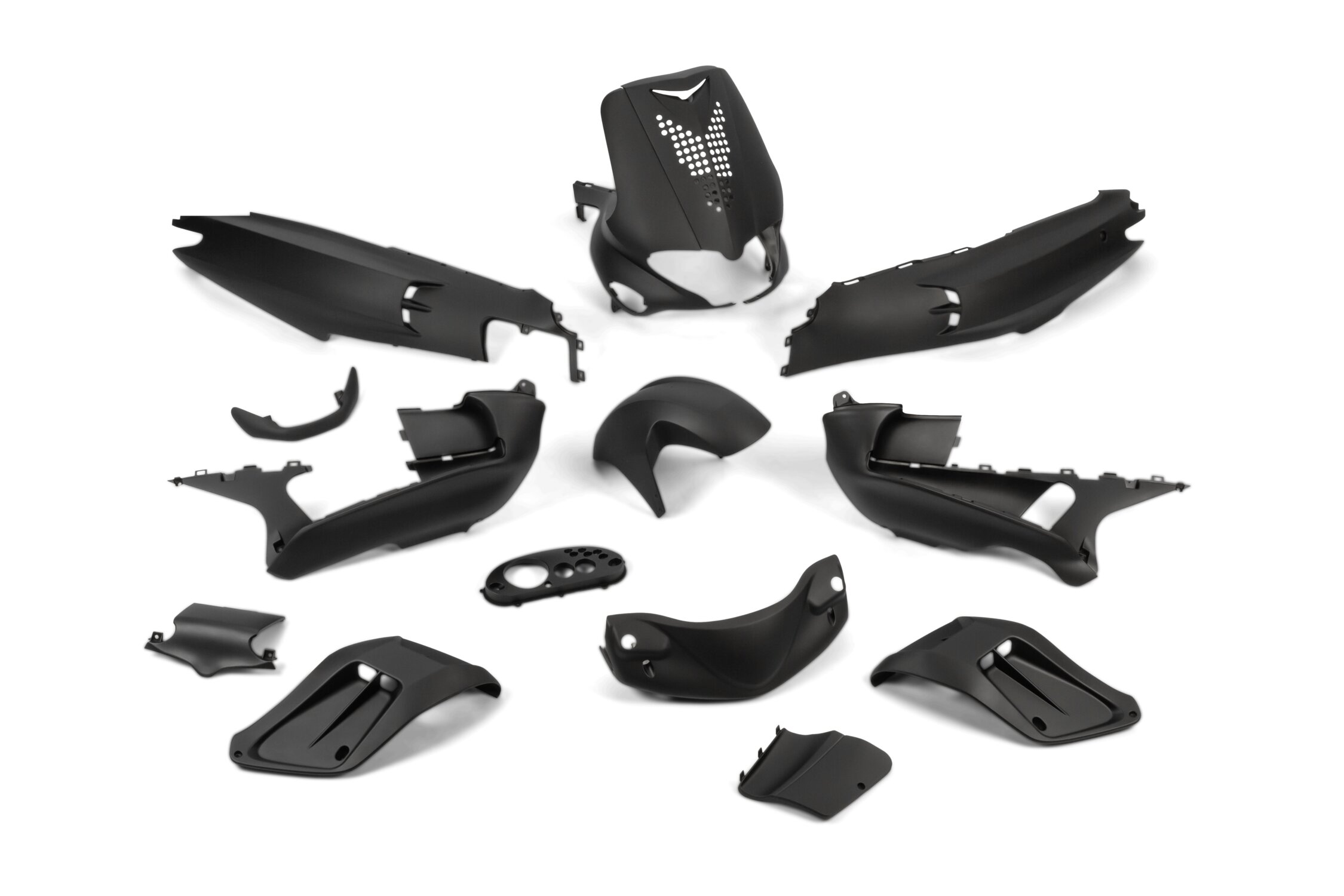 Image of Verkleidungskit 15 Teile Gilera Runner bis 2005 mattschwarz