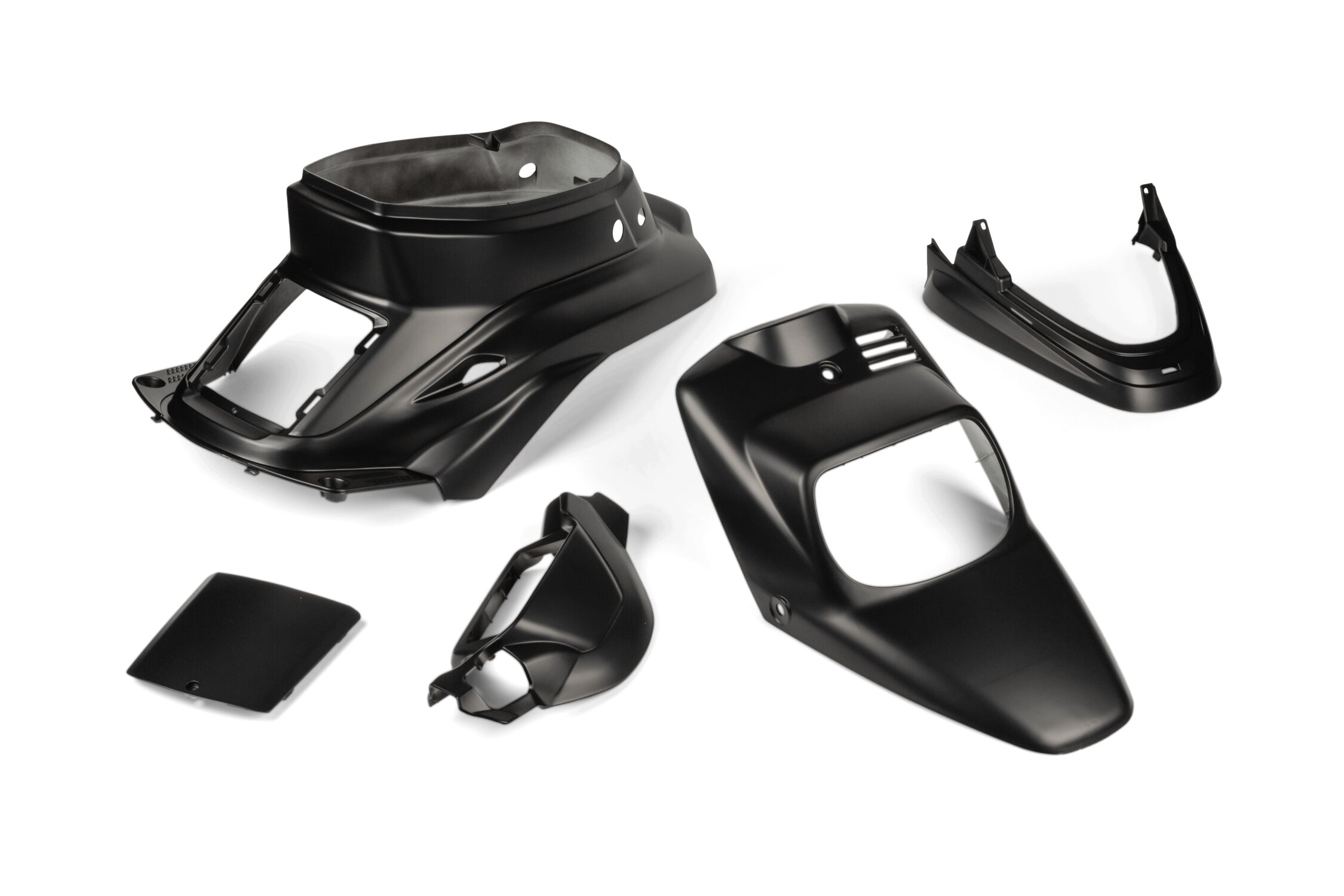 Image of Verkleidungskit Yamaha BW's bis 2004 Mattschwarz 5 Teile