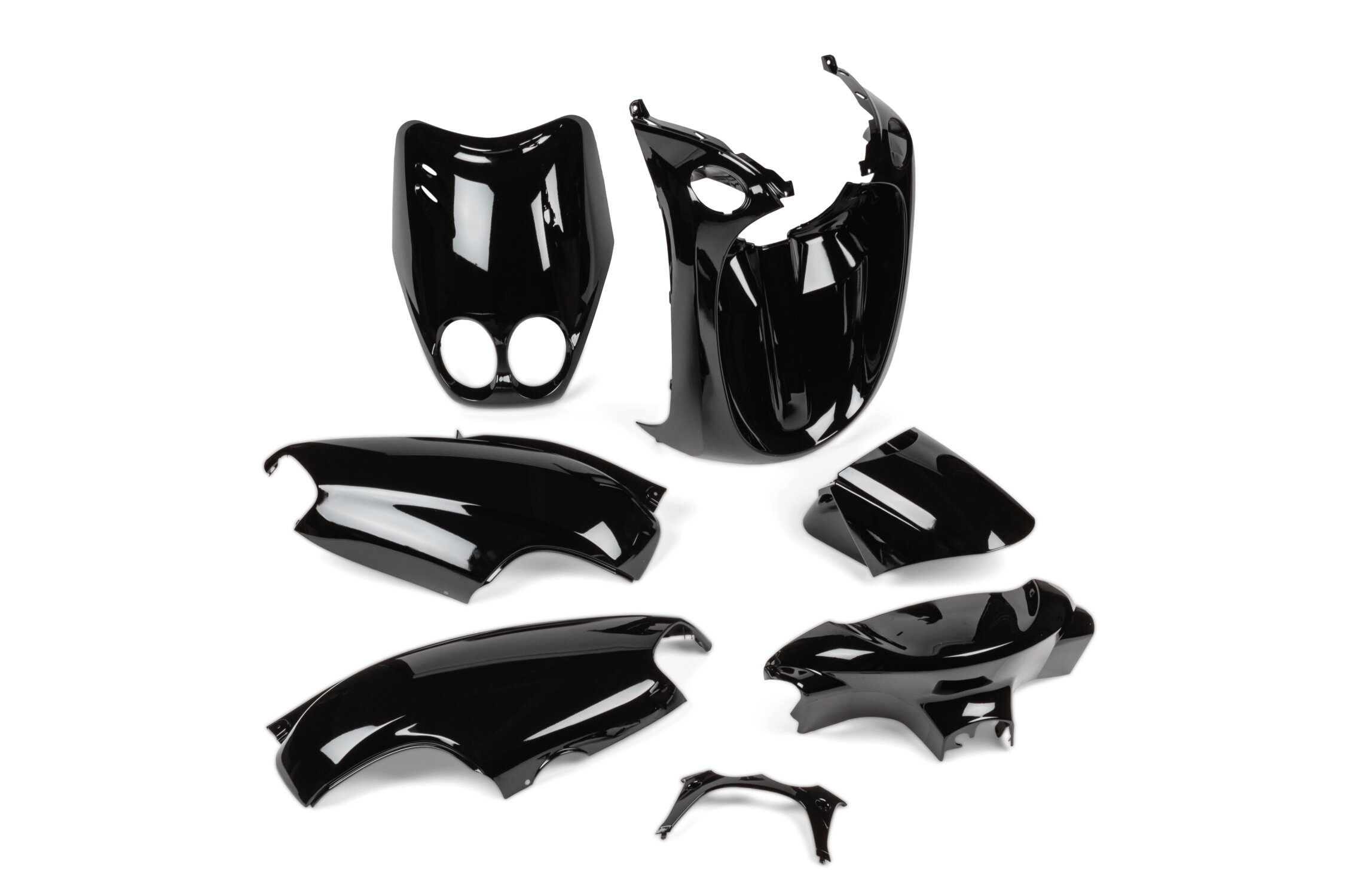 Image of Verkleidungskit Yamaha Neo's 2002 - 2007 Schwarz 7 Teile