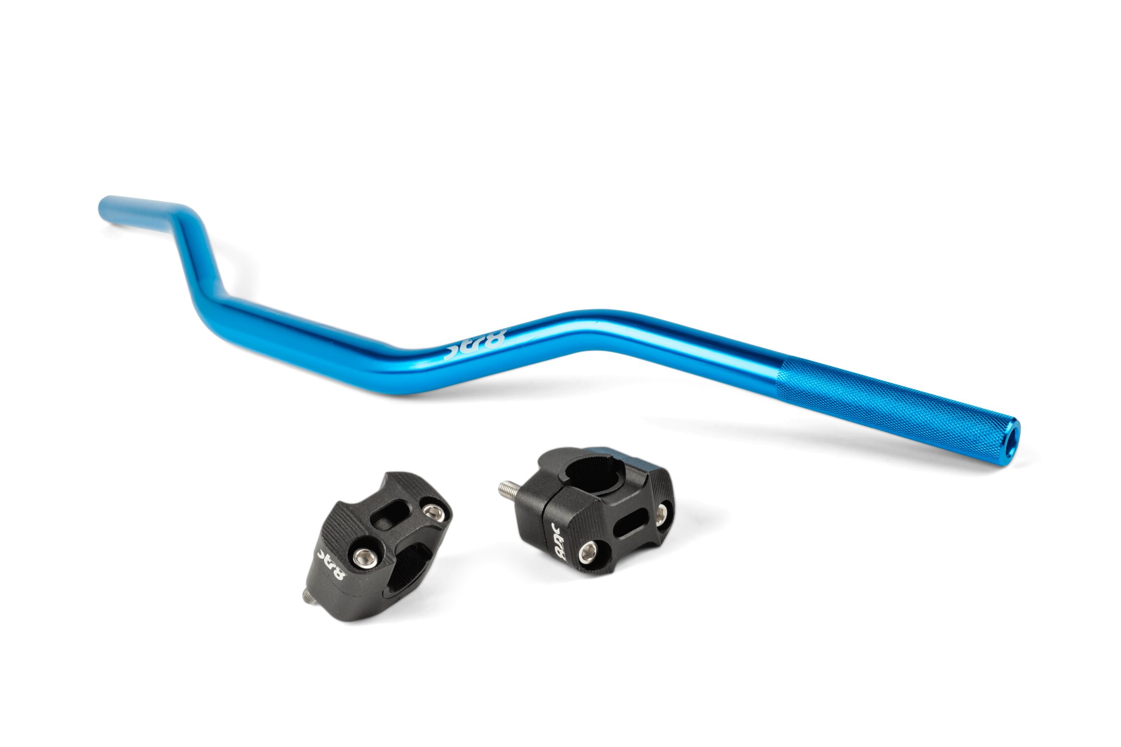 Image of Crosslenker + Klemmen 28mm Str8 Blau / Schwarz