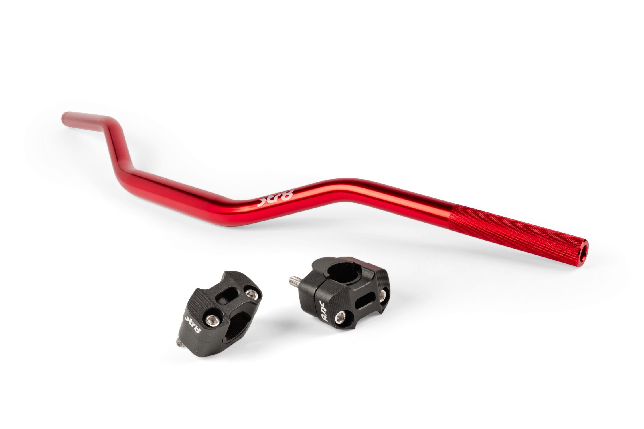 Image of Crosslenker + Klemmen 28mm Str8 Rot / Schwarz