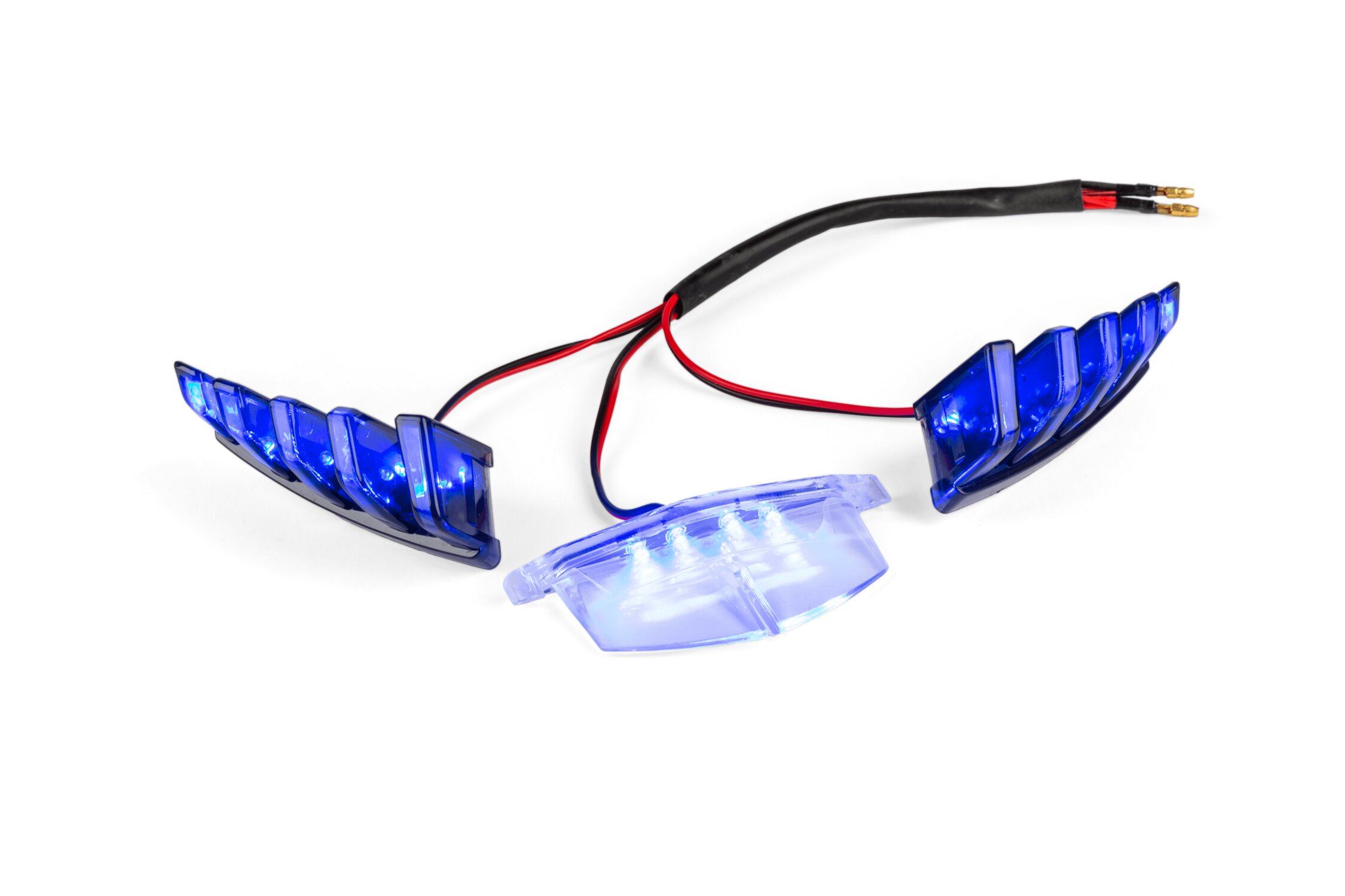 Image of LED Beleuchtung Lufteinlass Front Piaggio Zip SP2 Blau