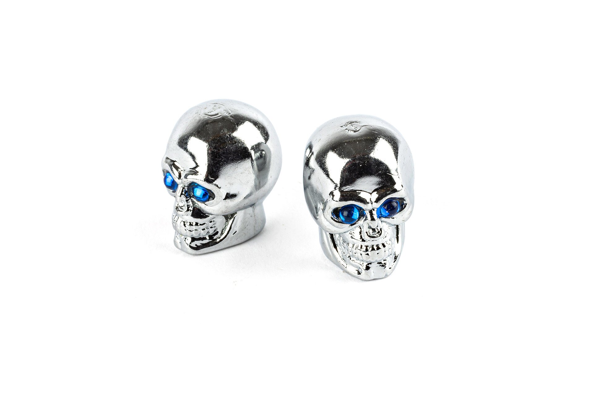 Image of Ventilkappen Totenkopf chrom
