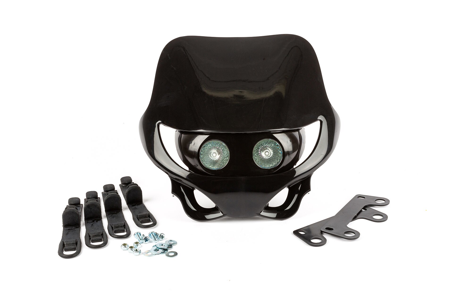 Image of Scheinwerfermaske Enduro schwarz Supermoto 50cc