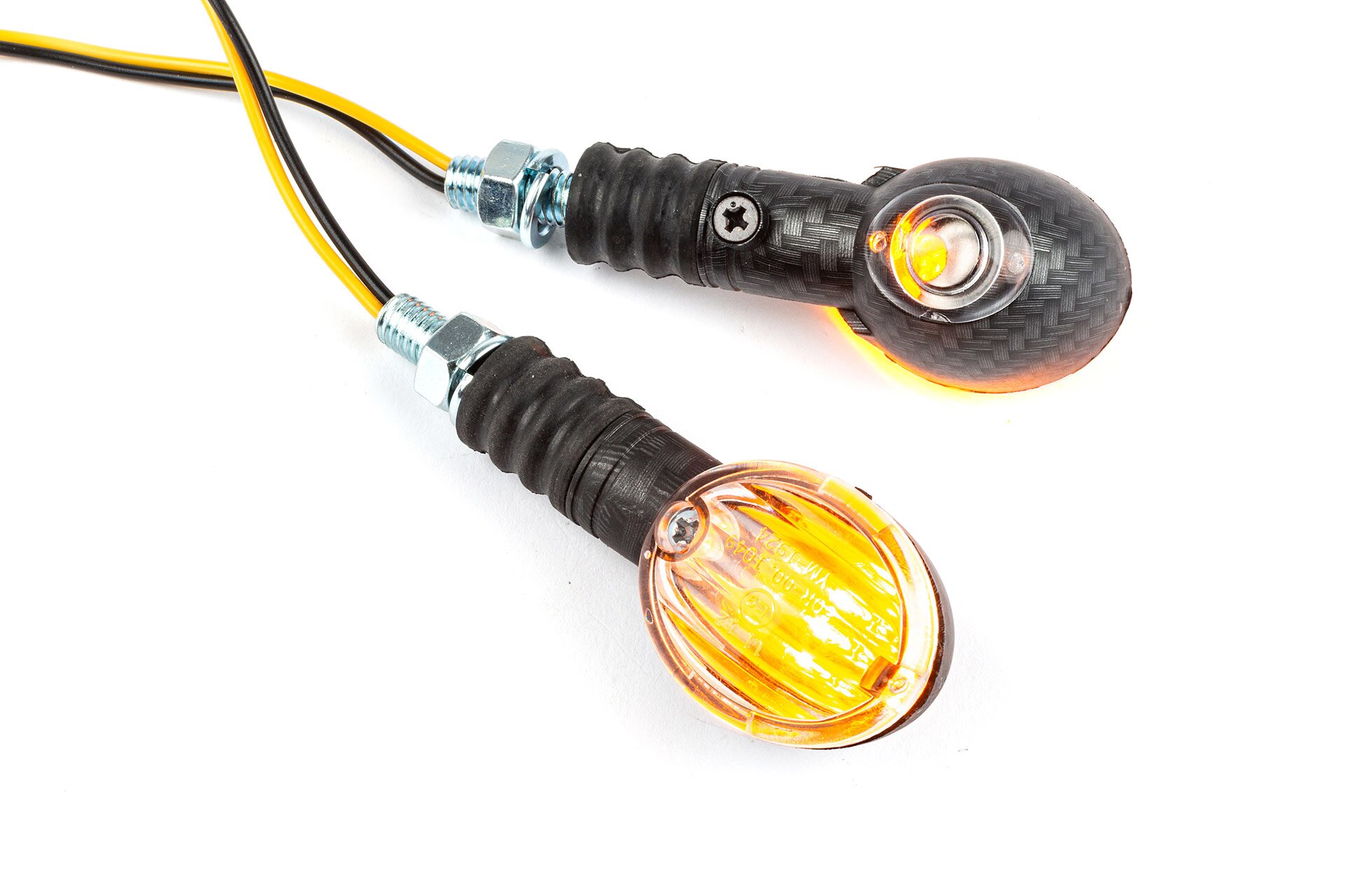 Image of Blinker Micro Ovale carbon / weiß