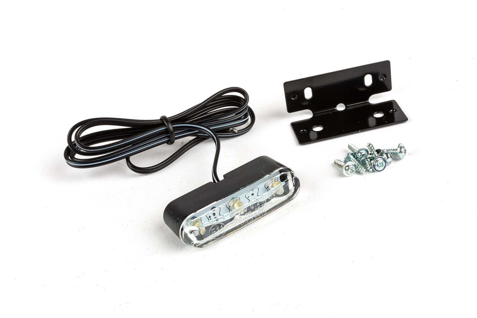 Image of Kennzeichenbeleuchtung 3 LEDs schwarze Halterung