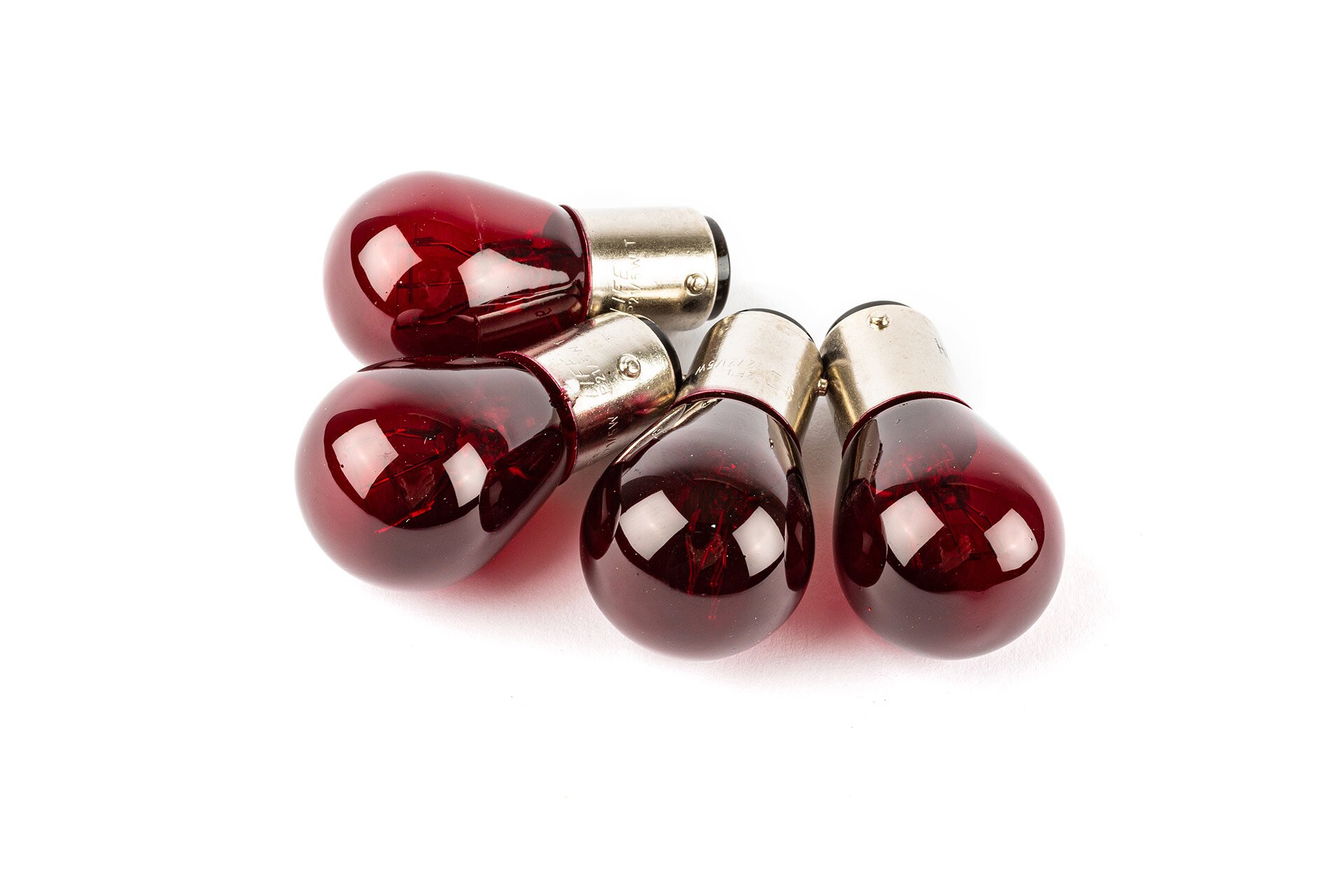 Image of Birnen Rück- / Bremslicht (x4) 12V - 21/5W BAY15D rot