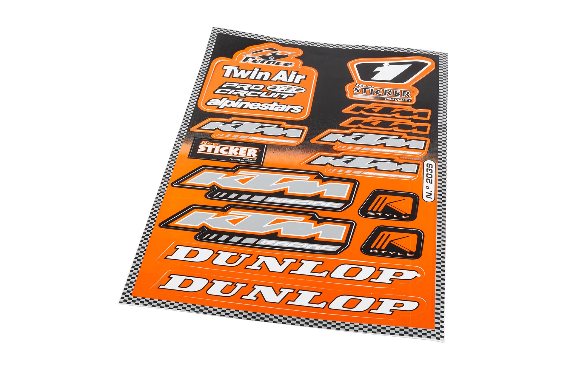 Image of Aufkleber Bogen Sponsor KTM 33x22cm