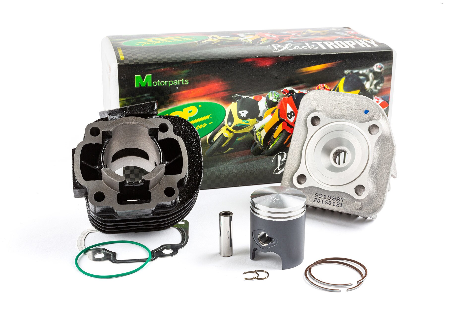 Image of Zylinder Kit Top Performances Black Trophy 50ccm 12mm CPI