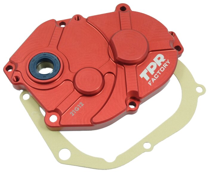 Image of Getriebedeckel TPR Factory Alu CNC rot Minarelli