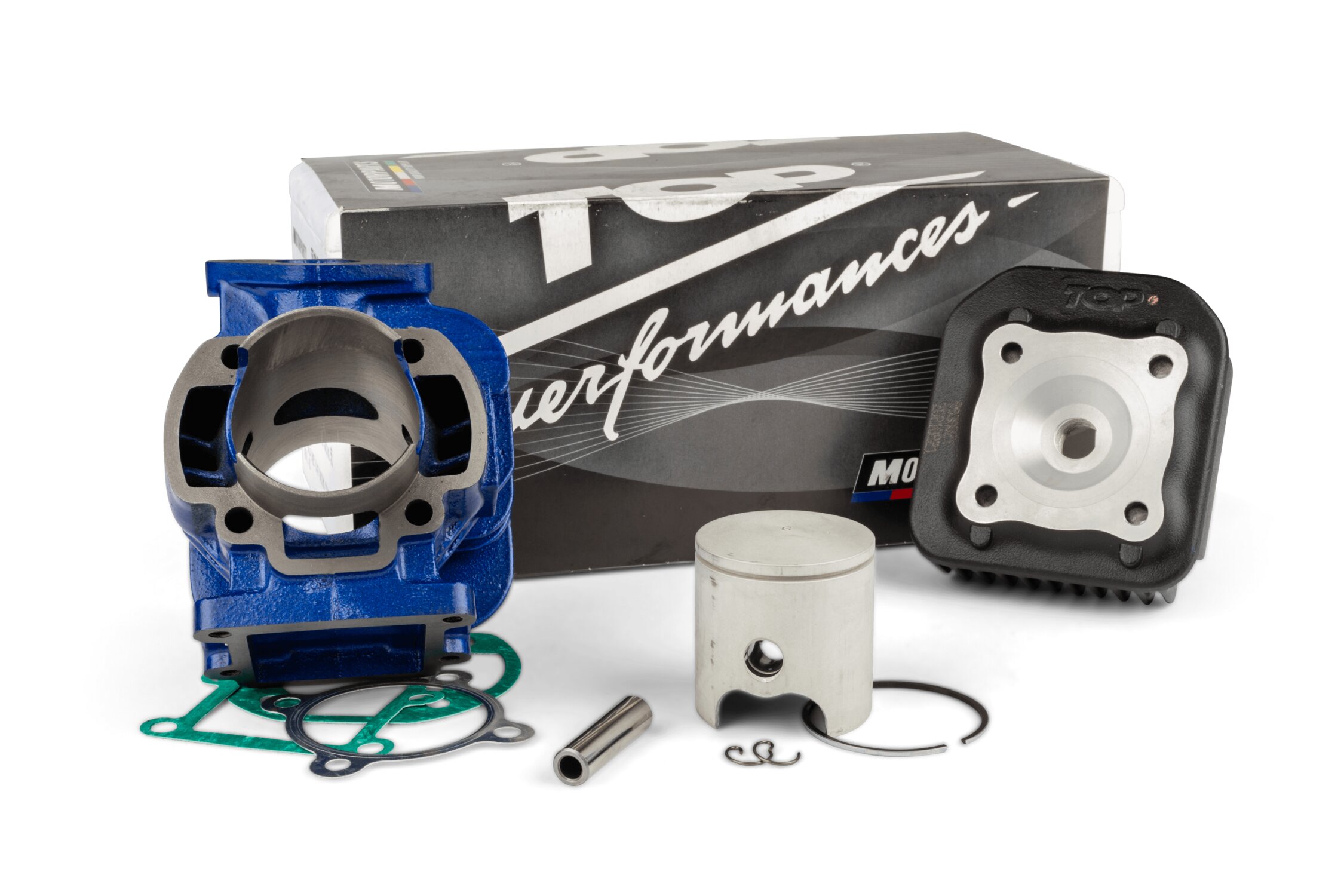 Image of Zylinder Kit Top Performances 70ccm Racing Guss Minarelli stehend
