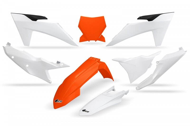 Image of Verkleidungskit komplett UFO KTM SX 125 2023 orange / weiß