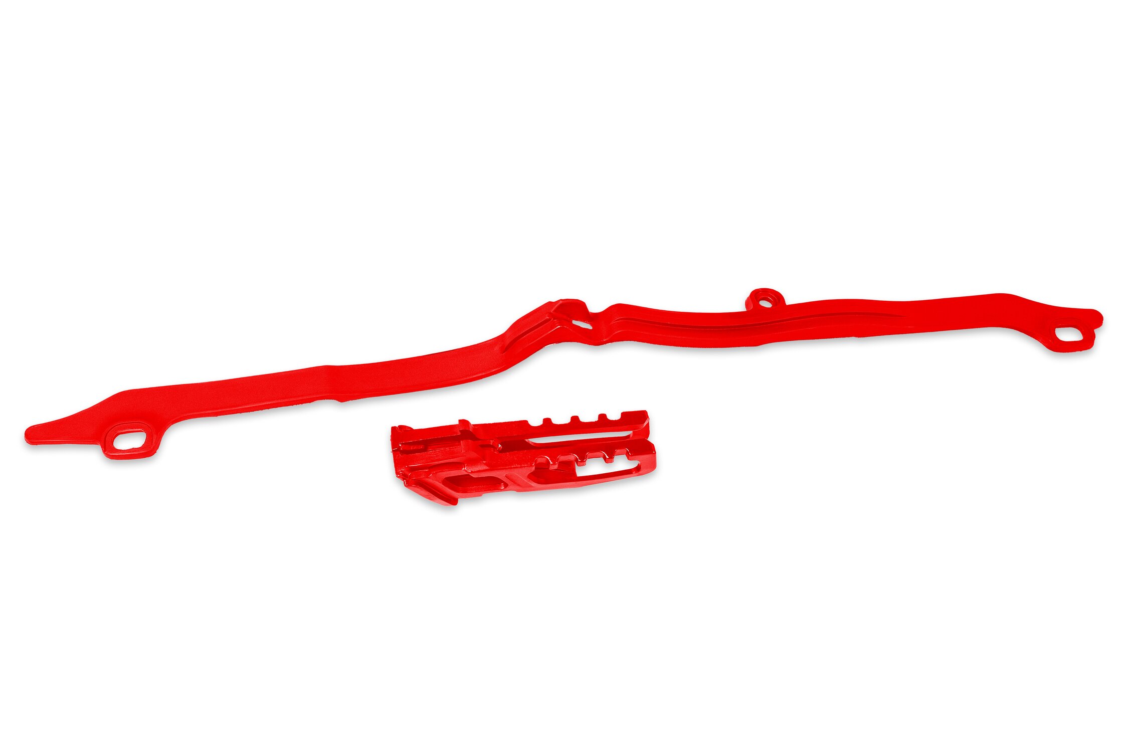 Image of Kettenführung + Schwingenschleifer Honda CRF 250 / 450 2009-2013 rot