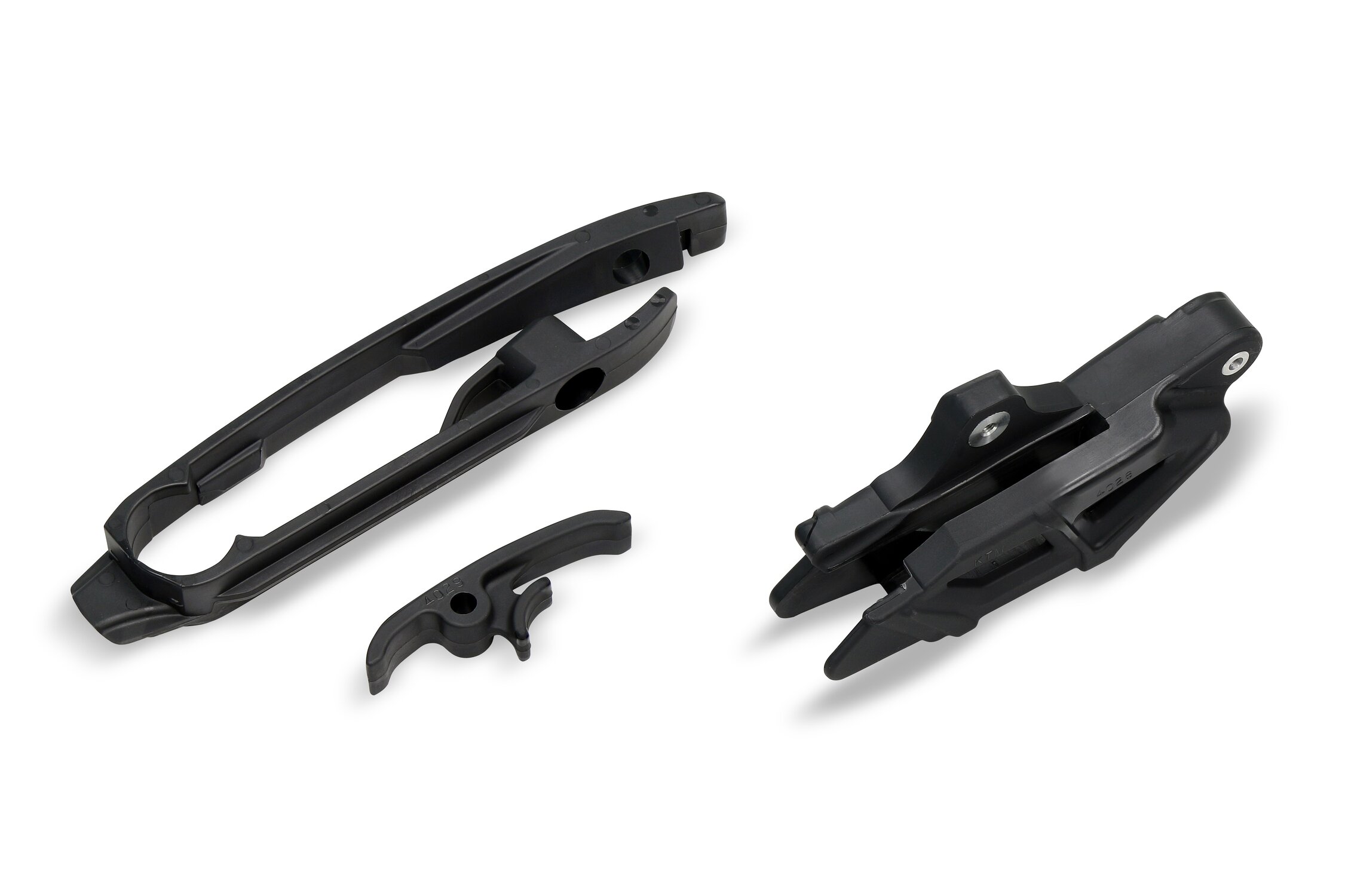 Image of Kettenführung + Schwingenschleifer KTM SX / SXF 2011-2015 schwarz UFO