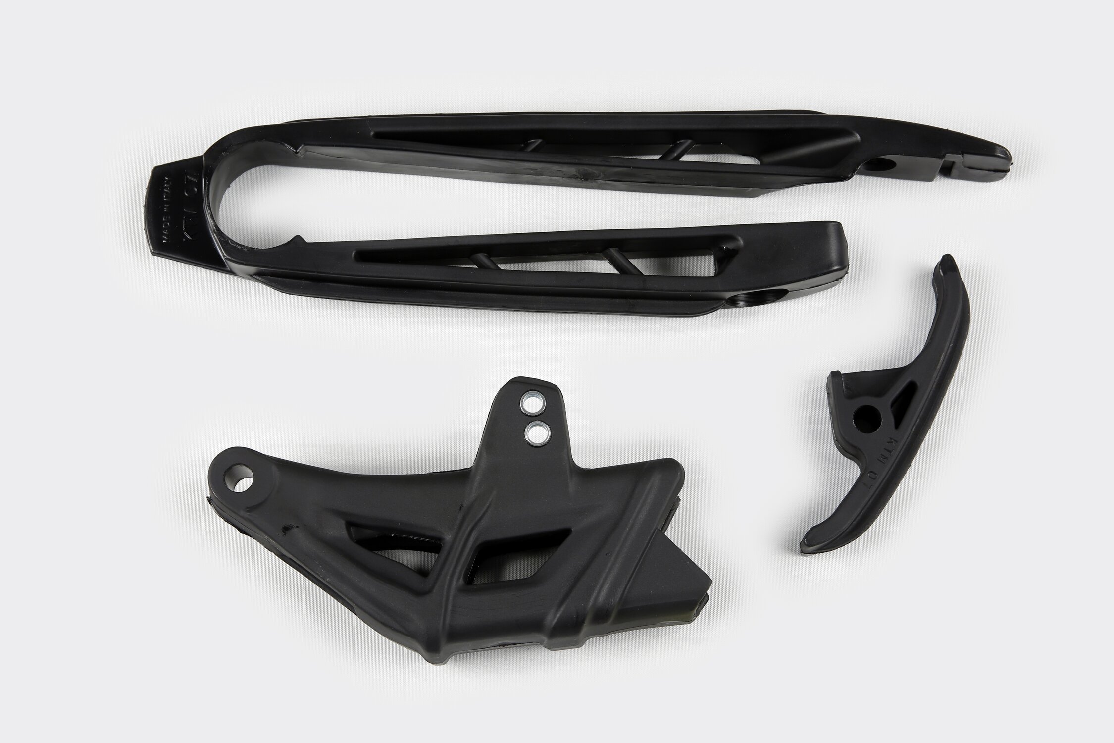 Image of Kettenführung + Schwingenschleifer KTM SX / EXC 2007-2010 schwarz UFO
