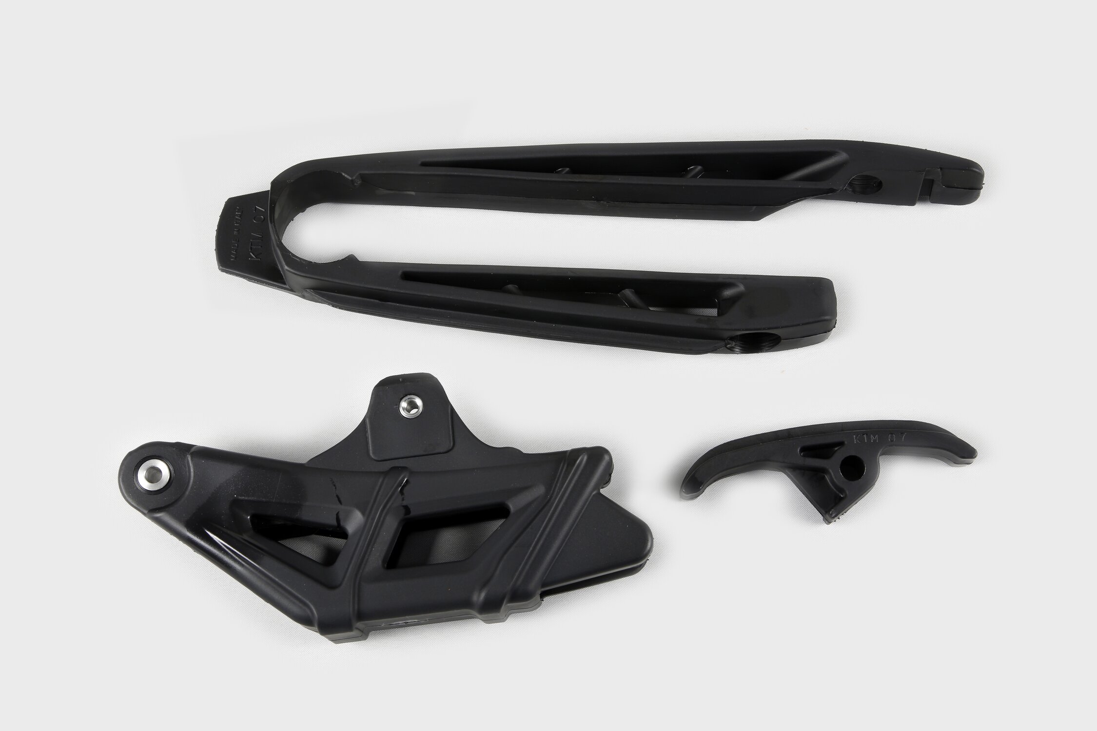 Image of Kettenführung + Schwingenschleifer KTM EXC 2011 schwarz UFO