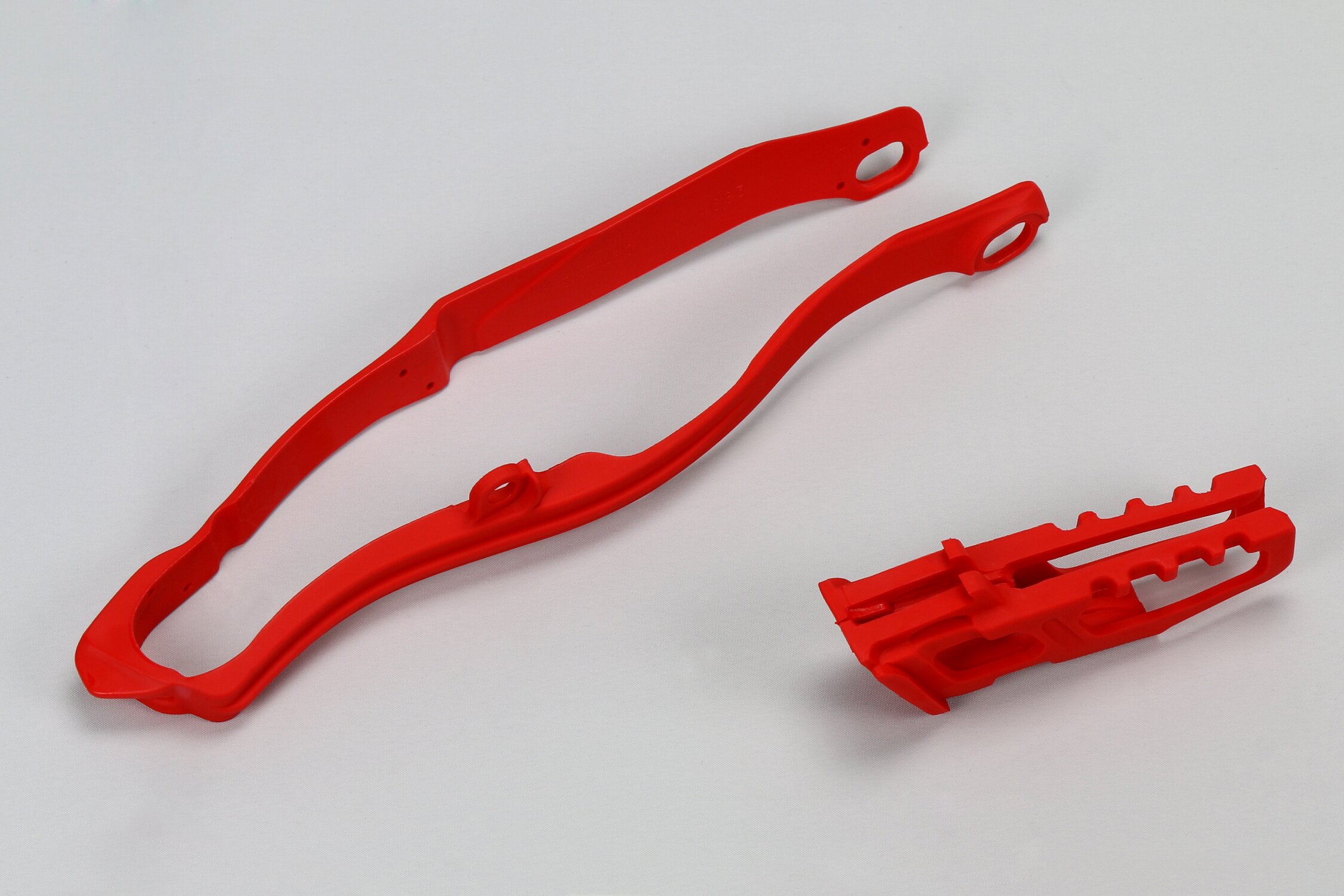 Image of Kettenführung + Schwingenschleifer Honda CRF 250 / 450 2013-2017 rot