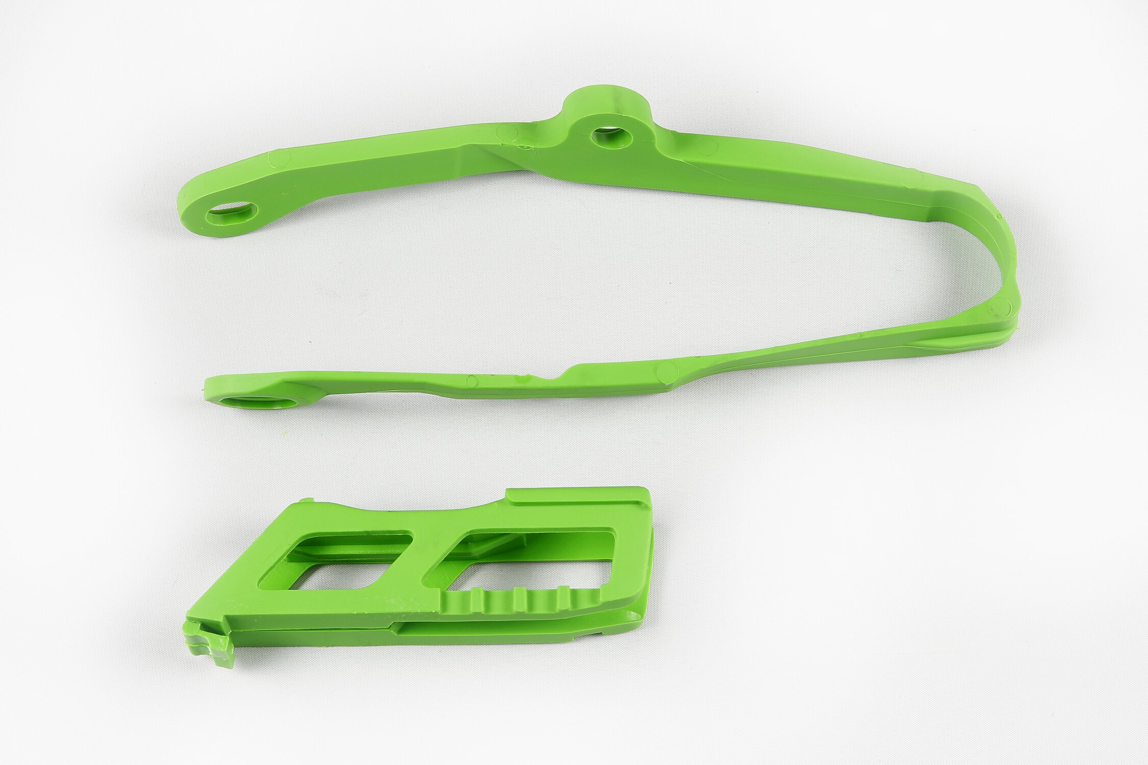 Image of Kettenführung + Schwingenschleifer Kawasaki KXF 250 / 450 2017-2020 grün
