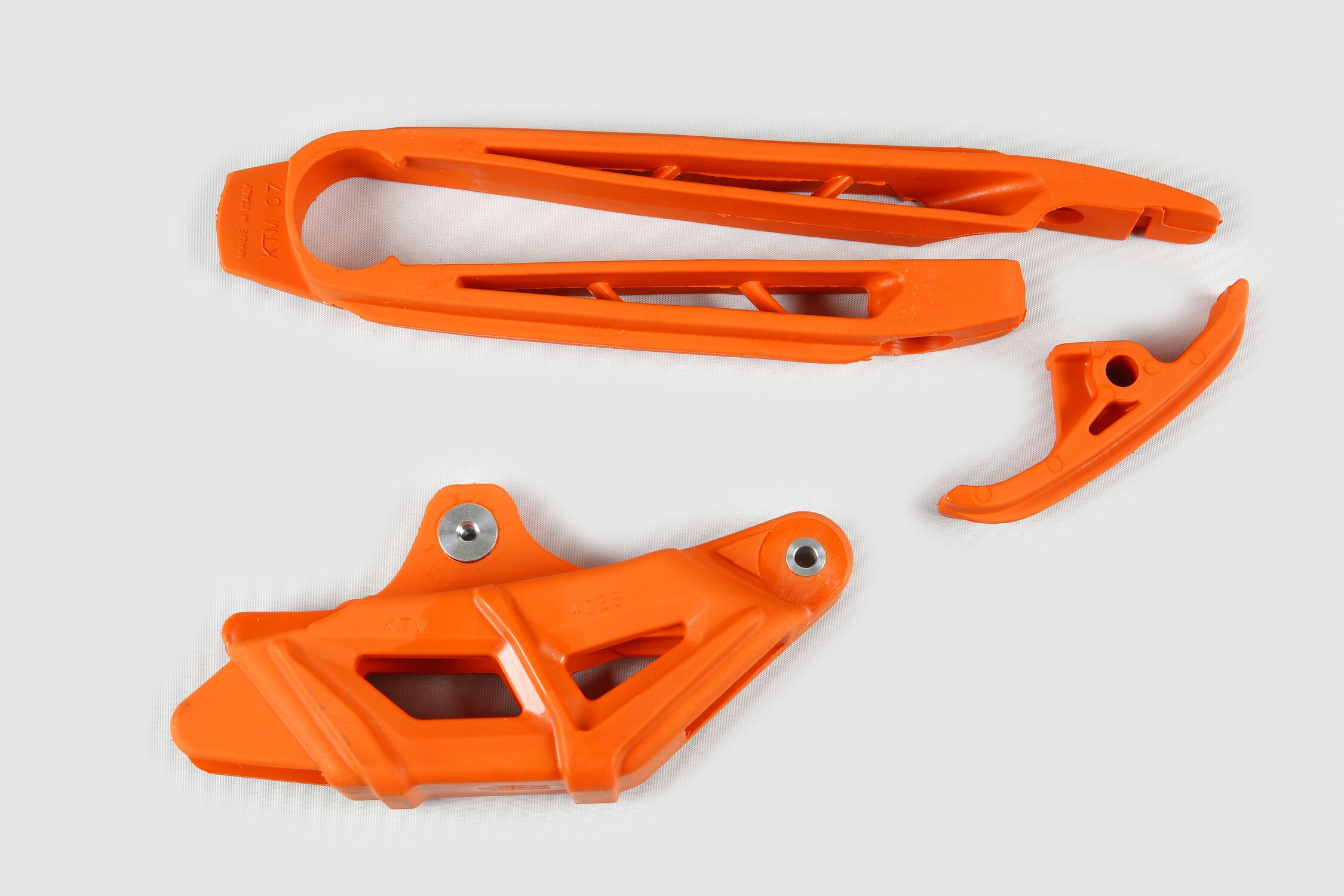 Image of Kettenführung + Schwingenschleifer KTM EXC 2011 orange UFO