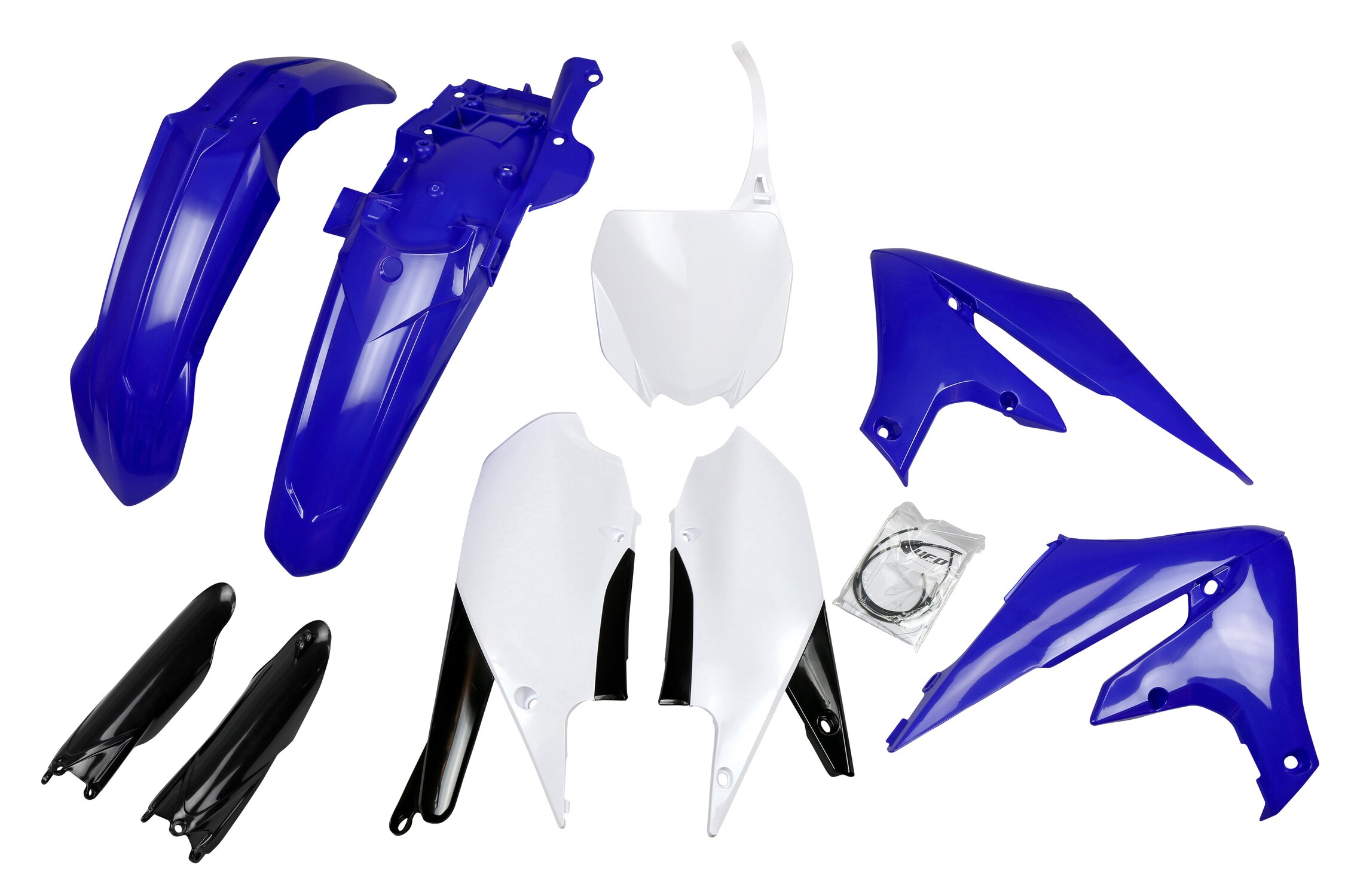 Image of Plastik Kit mit Gabelprotektoren Yamaha YZF ab 2018 UFO OEM Farben 2018 - 2020