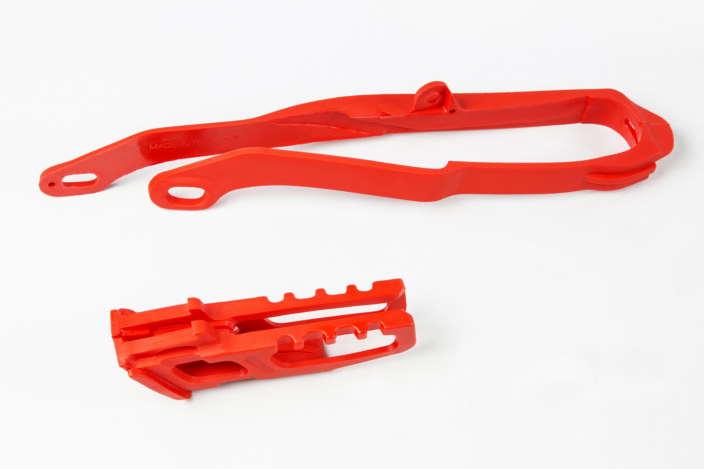 Image of Kettenführung + Schwingenschleifer Honda CR 125 / 250 2007 rot