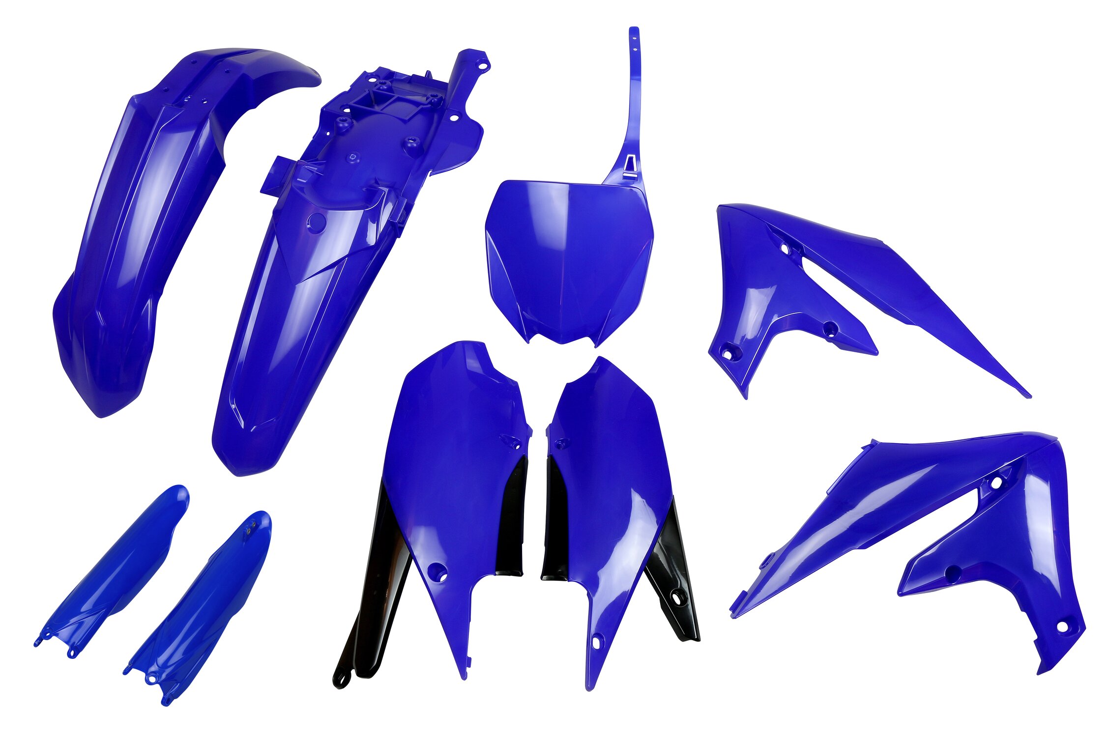 Image of Plastik Kit mit Gabelprotektoren Yamaha YZF 250 ab 2019 UFO blau
