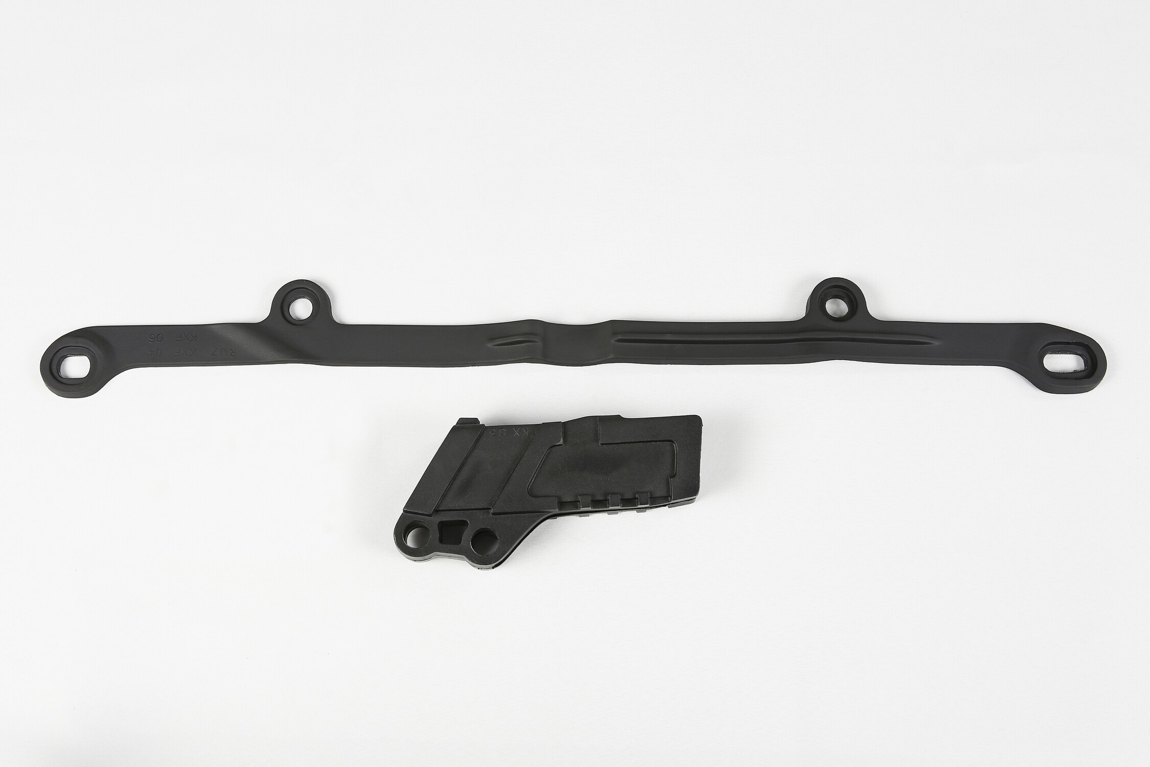 Image of Kettenführung + Schwingenschleifer Kawasaki KXF 250 2004-2005 schwarz