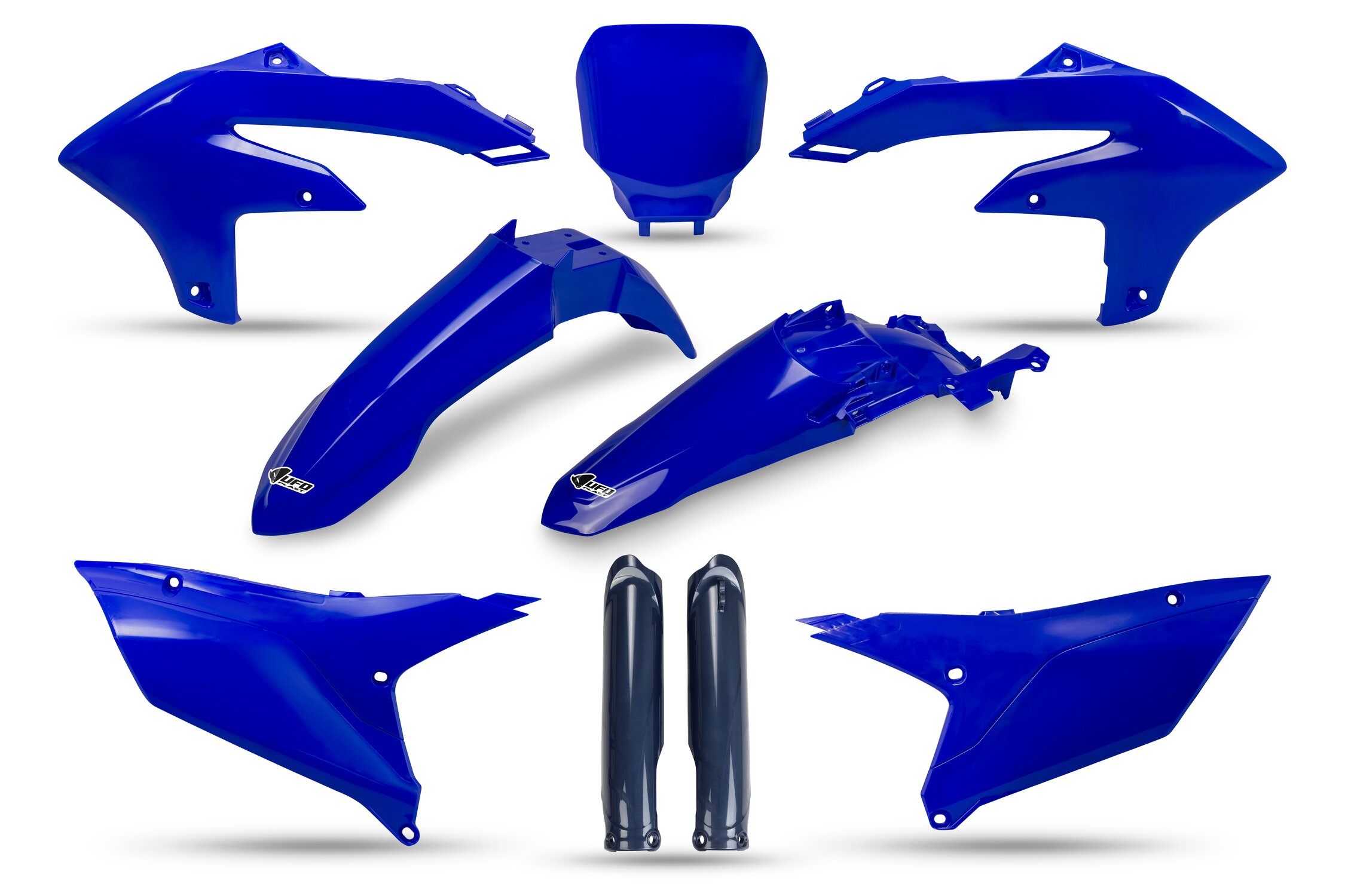 Image of Plastik Kit mit Gabelprotektoren Yamaha YZF 250 ab 2024 blau