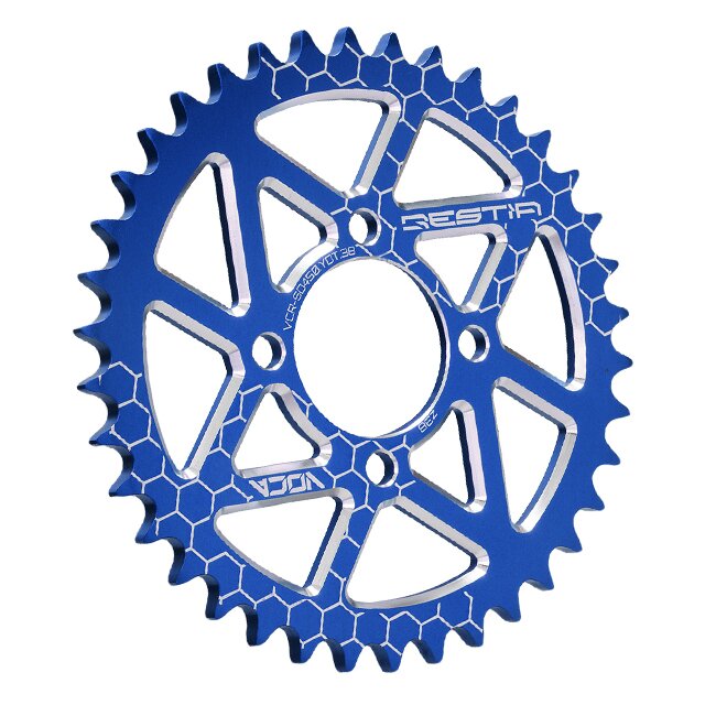 Image of Kettenrad Yamaha DT 50 LC Portugal Z38 - 420 Alu blau
