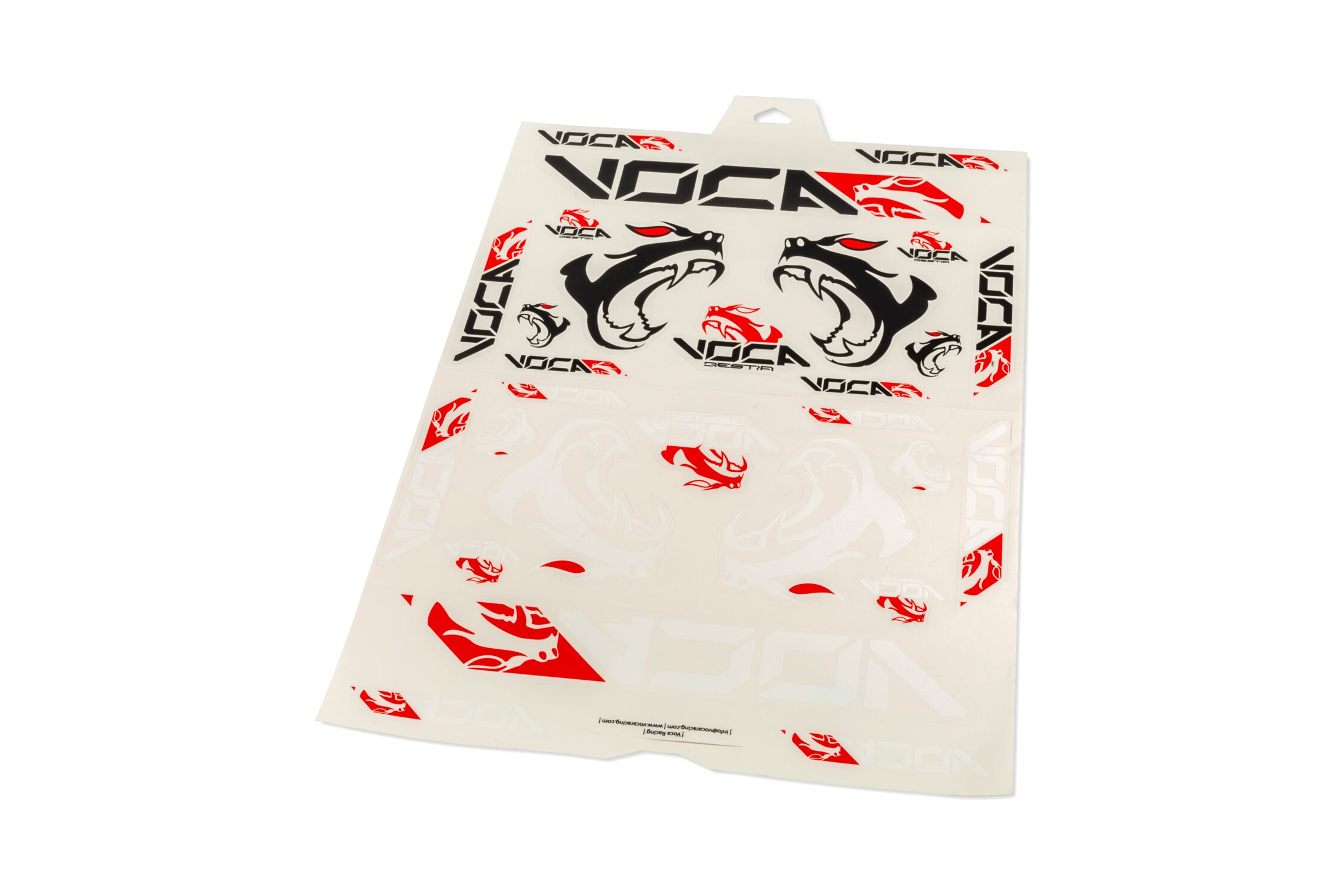 Image of Aufkleber Set Voca Beast schwarz / rot