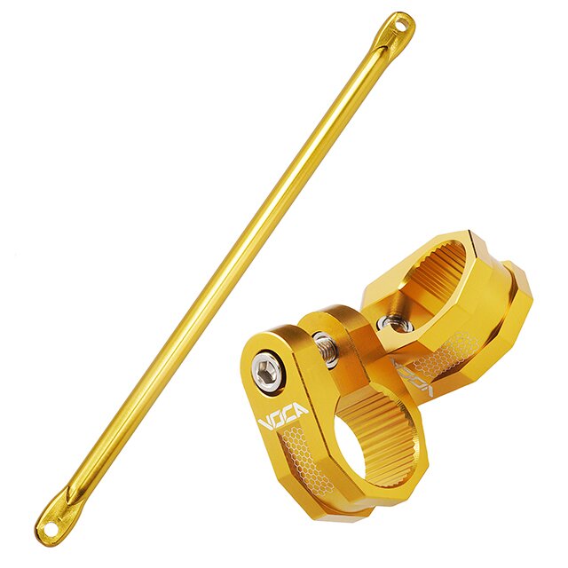 Image of Lenkerstrebe und Lenkerklemmen 22mm Voca Racing Alu gold