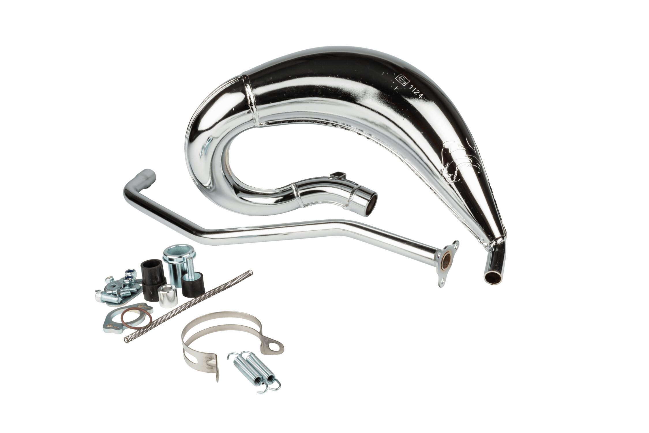 Image of Auspuff Voca Cross Chromed 50/70cc Derbi