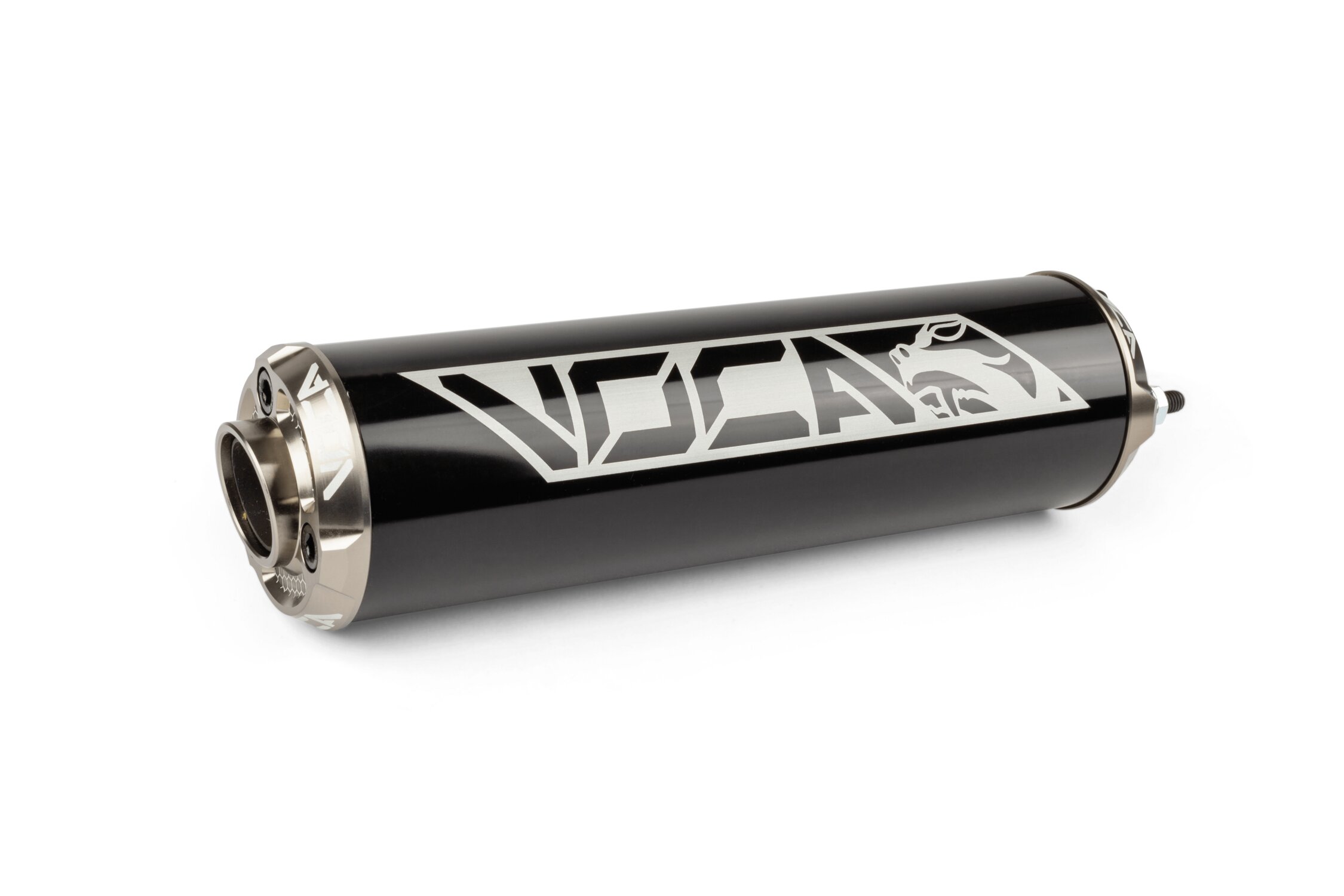 Image of Endschalldämpfer Voca Alu CNC schwarz / grau