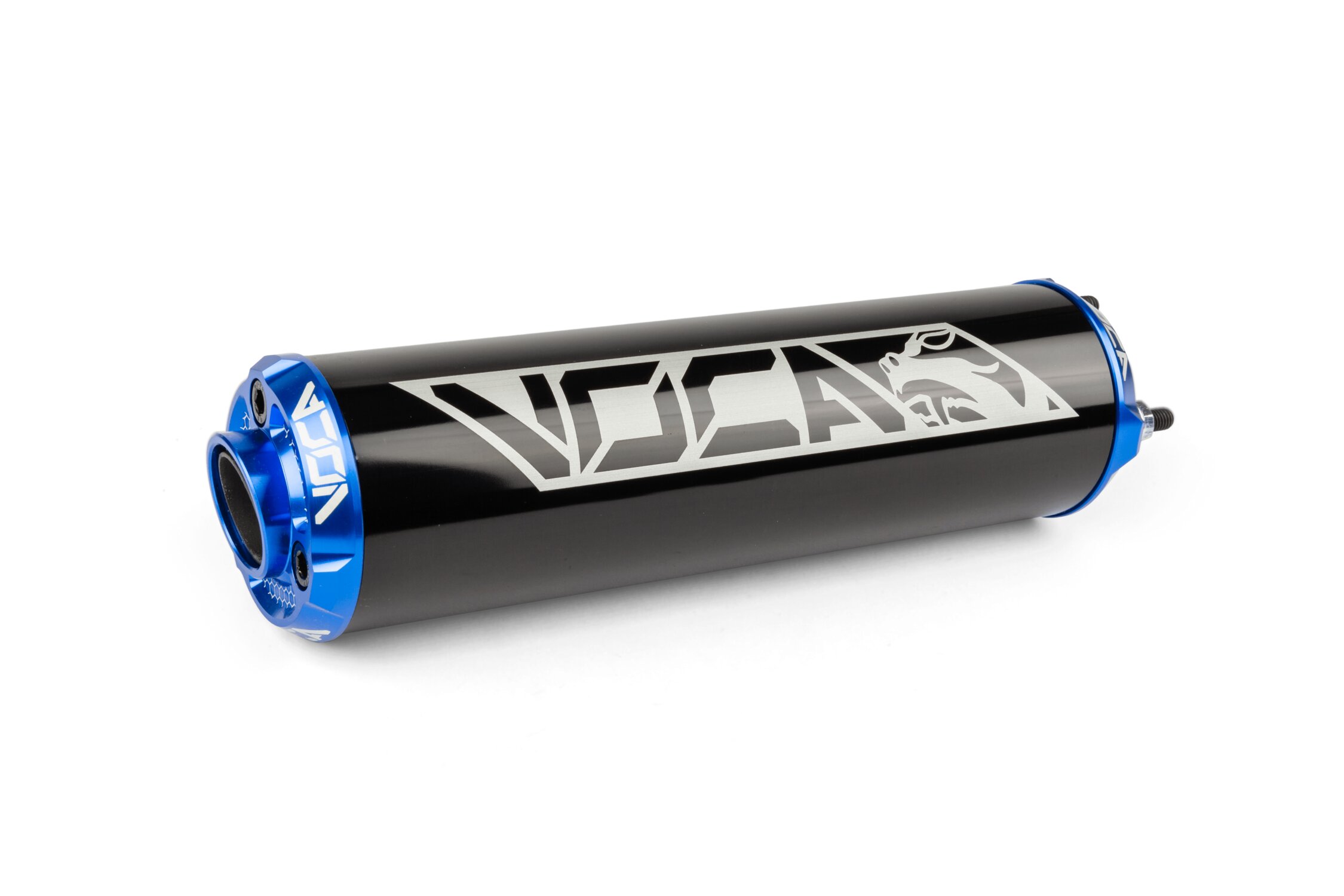 Image of Endschalldämpfer Voca Alu CNC schwarz / blau